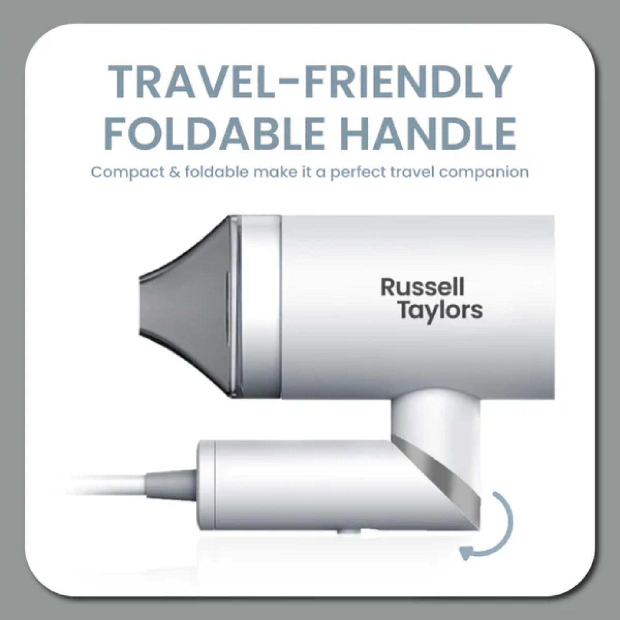 Russell Taylors 1200W Foldable Travel Hair Dryer (HD1)