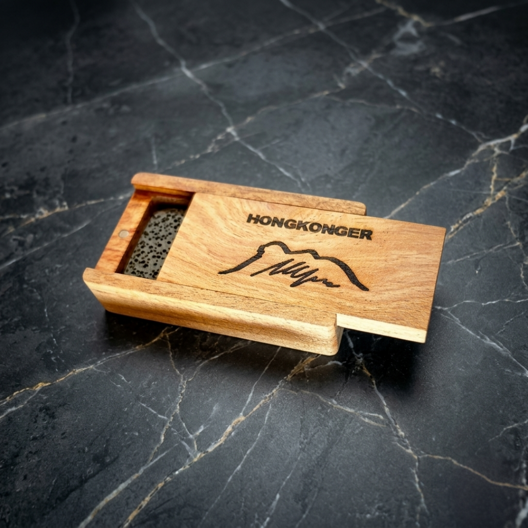 HONGKONGER 木盒擴香火山石 附送精油一支 (免費刻名)