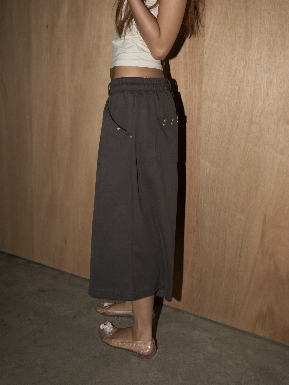 ⁠Studded Pocket Bermuda Pants