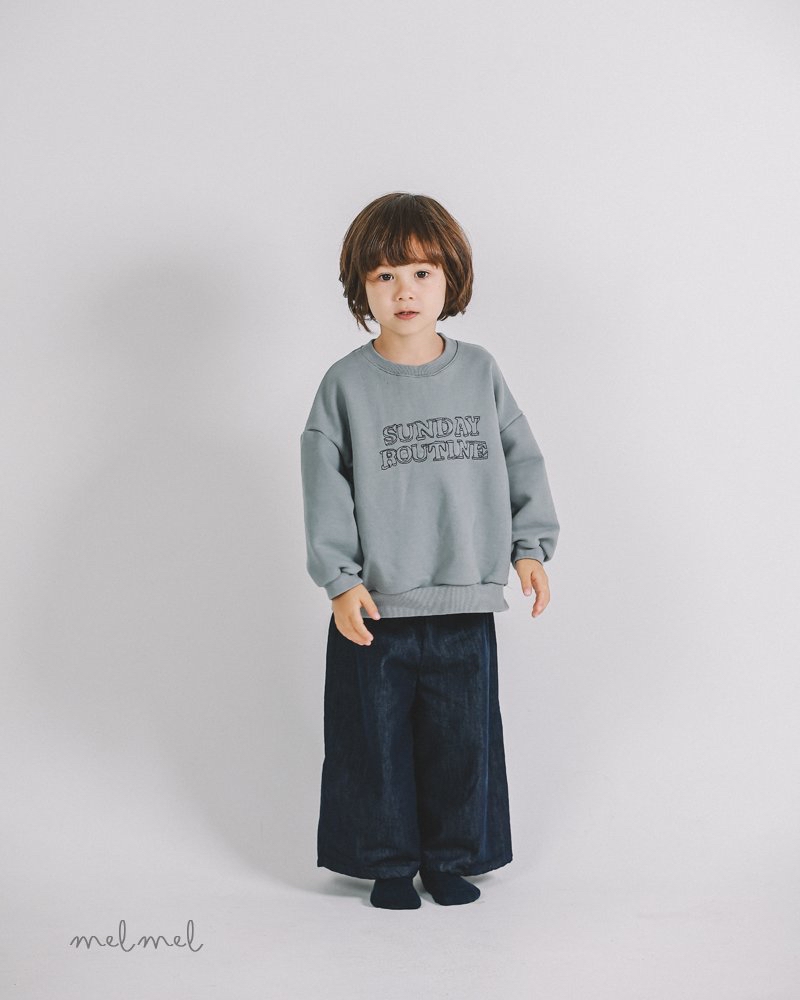 Melmel | soft Denim pants M(95-105)