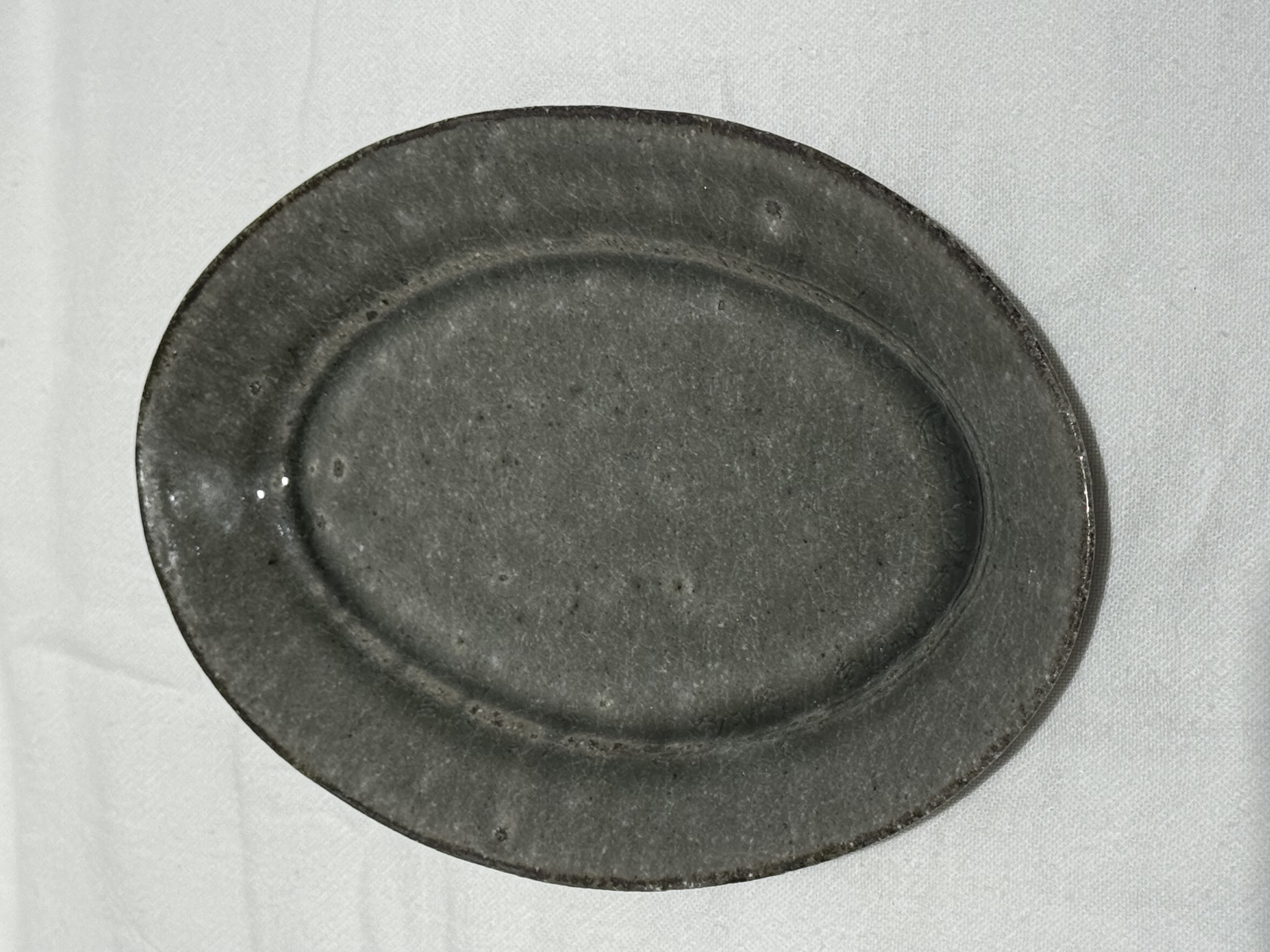 清岡幸道 小橢圓盤 甜品盤