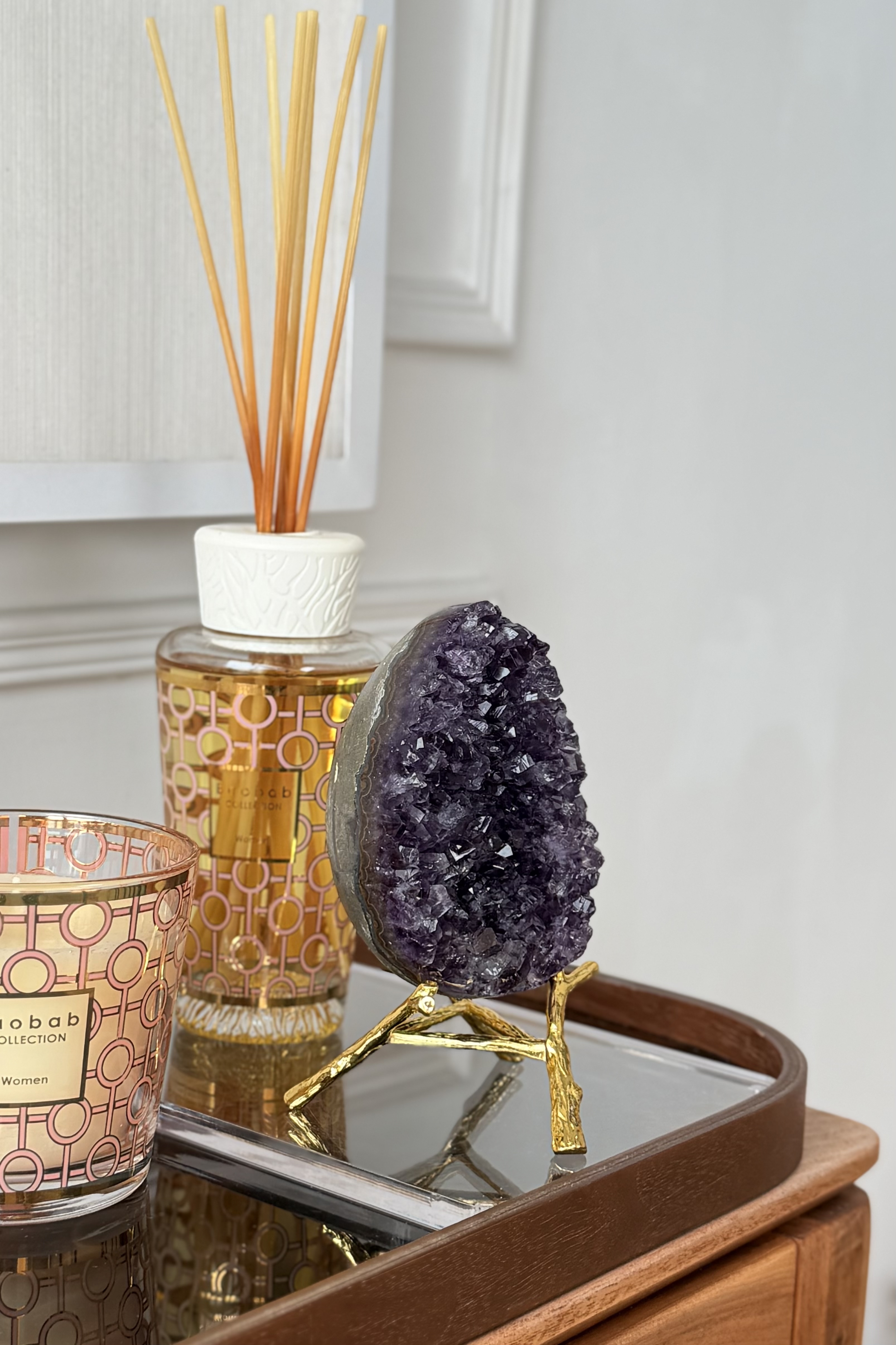 ༒ 11.2cm 帝王紫玻璃體冰翠紫水晶蛋༒  AM5008C2JGSN9-RA27*11TN