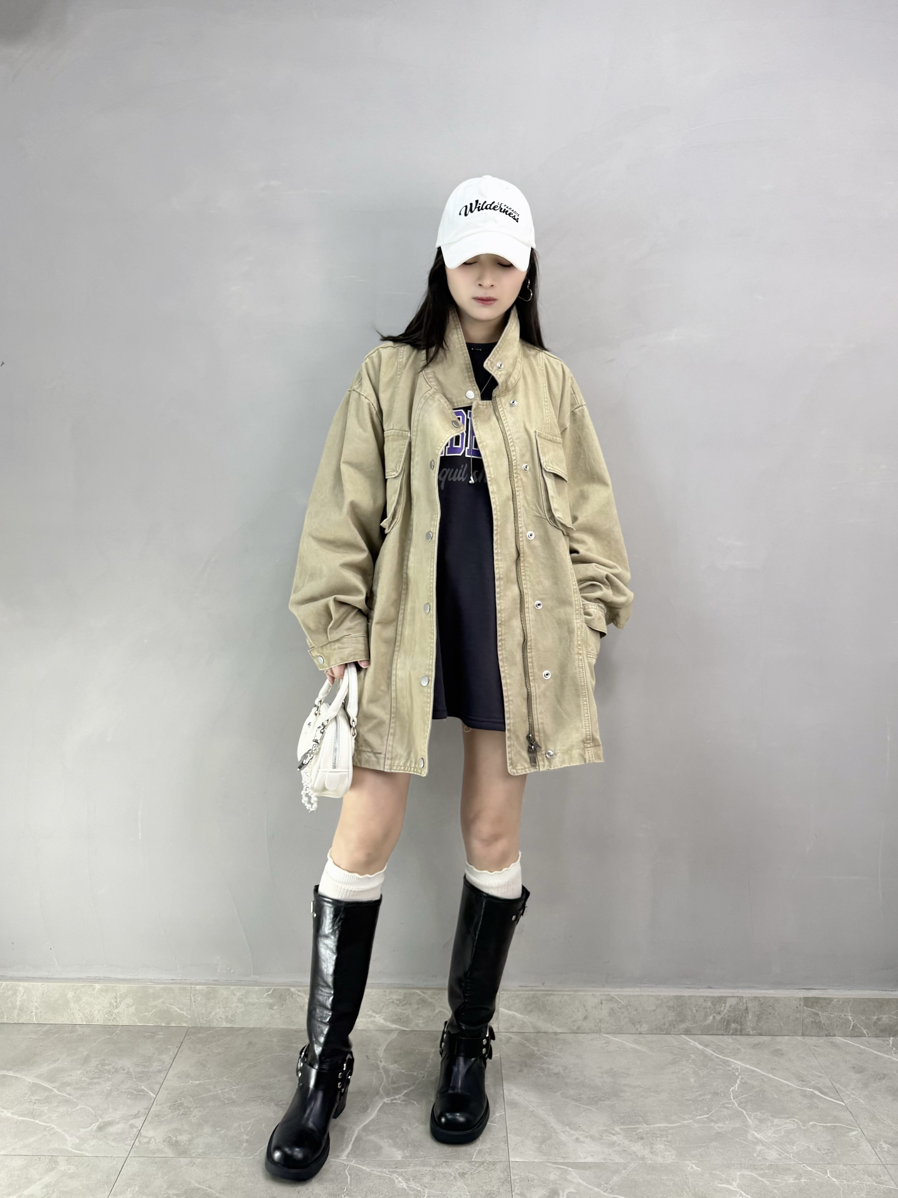 G87 Canberra開叉加薄絨衛衣