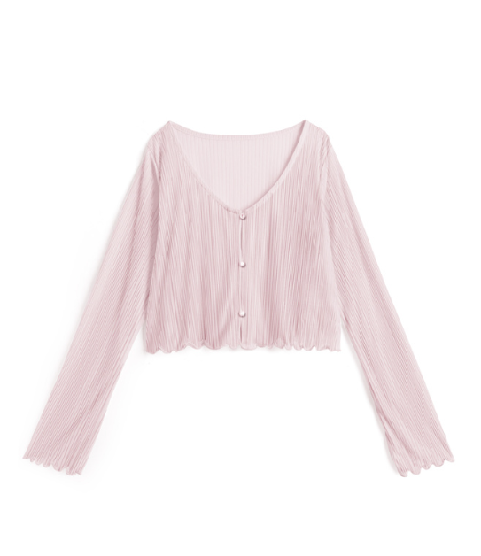 春天必備! 薄針織羅紋外套 [ru1192]