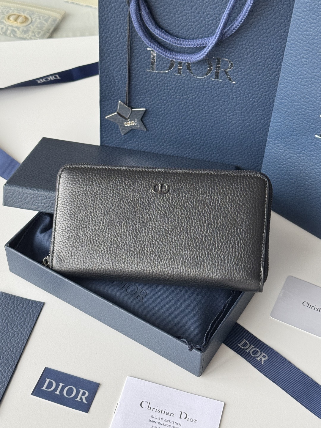 【原單】DIOR CD Icon Long Zipped Wallet 長型拉鏈銀包