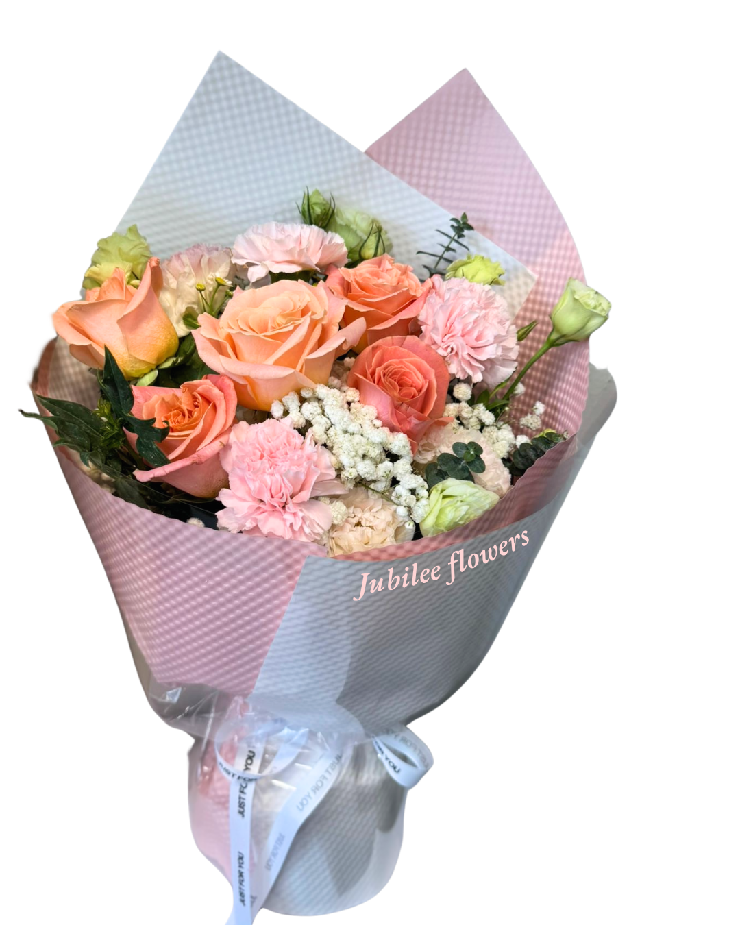 粉色玫瑰 康乃馨混合花束