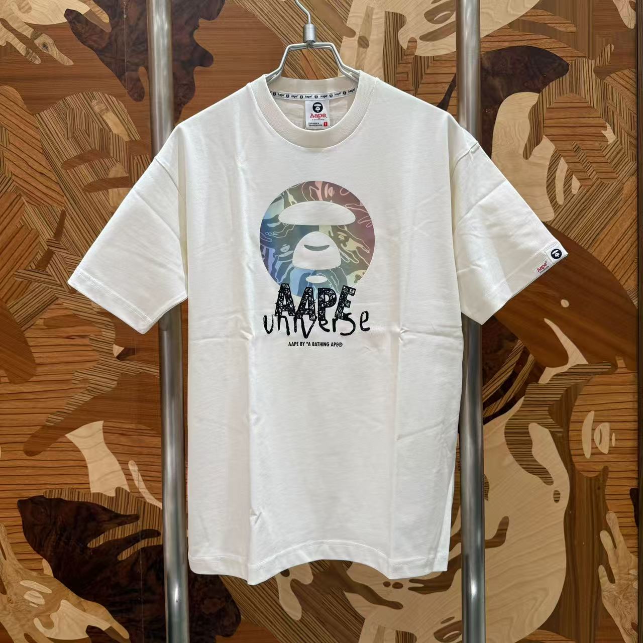 AAPE Relaxed fit AAPEUNVS moonface tee (1838) 寬鬆版