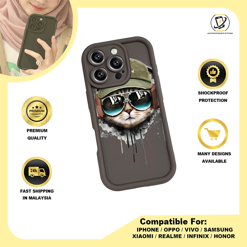 TPU DESIGN CASE PHONE FOR HONOR - DESIGN CAT C
