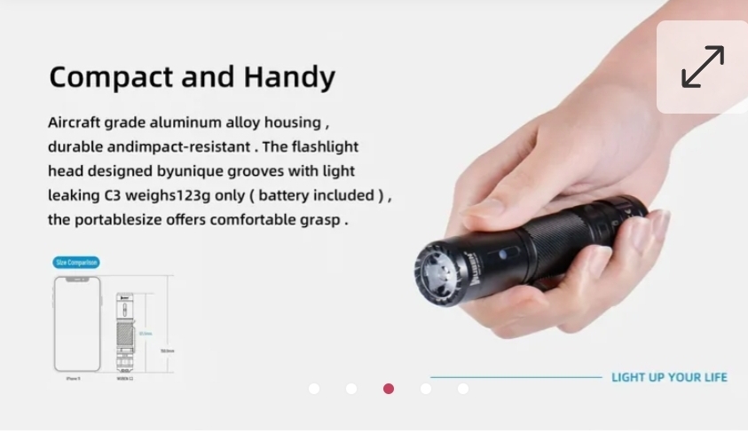 $195件,WUBEN C3 手電筒