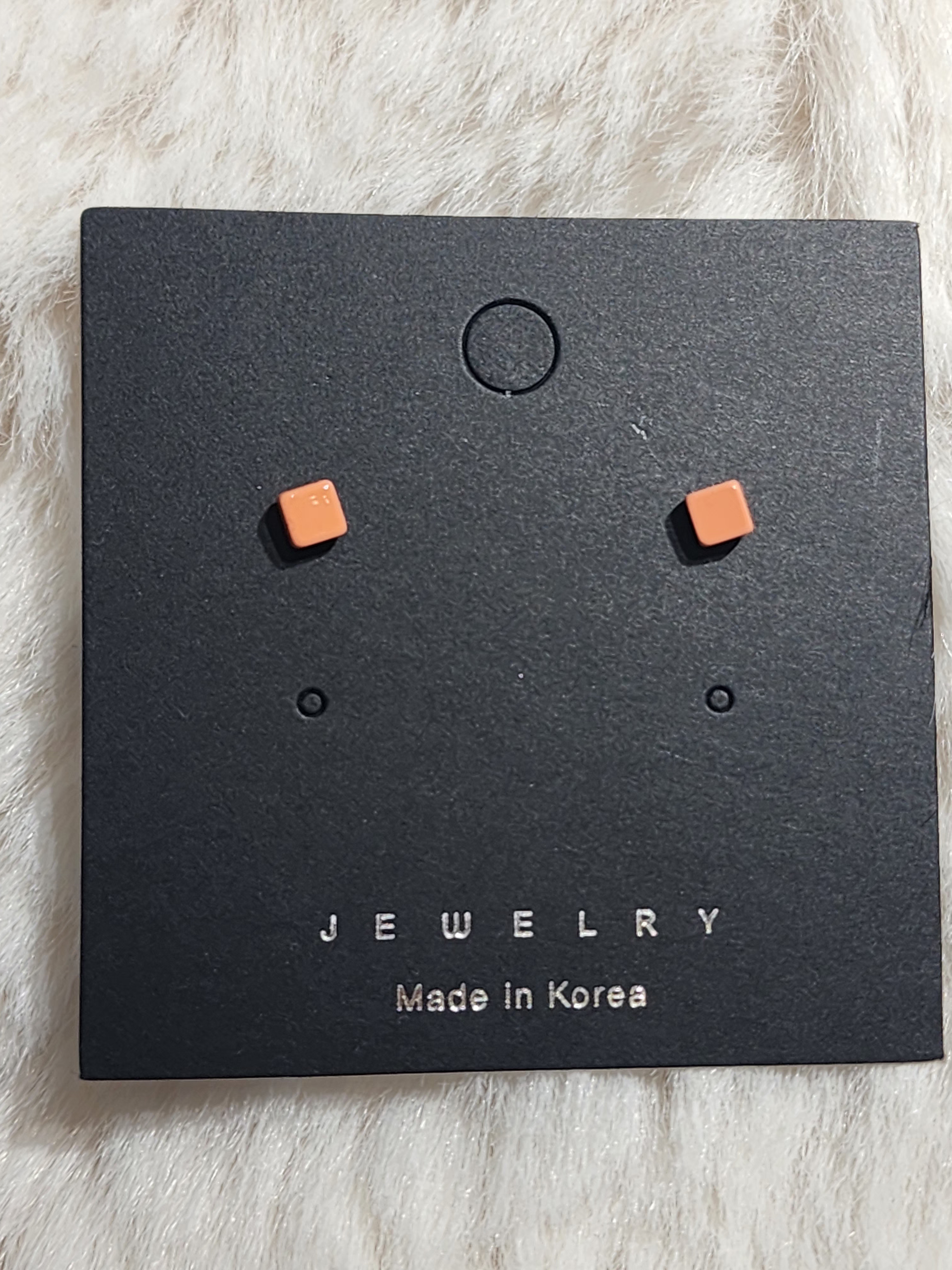 Ocr Mini Square Stud Earrings