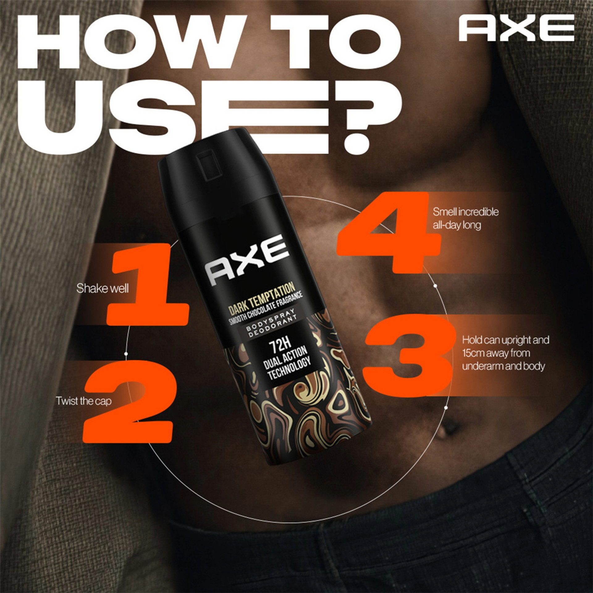 AXE Deodorant Body Spray Dark Temptation 150ml