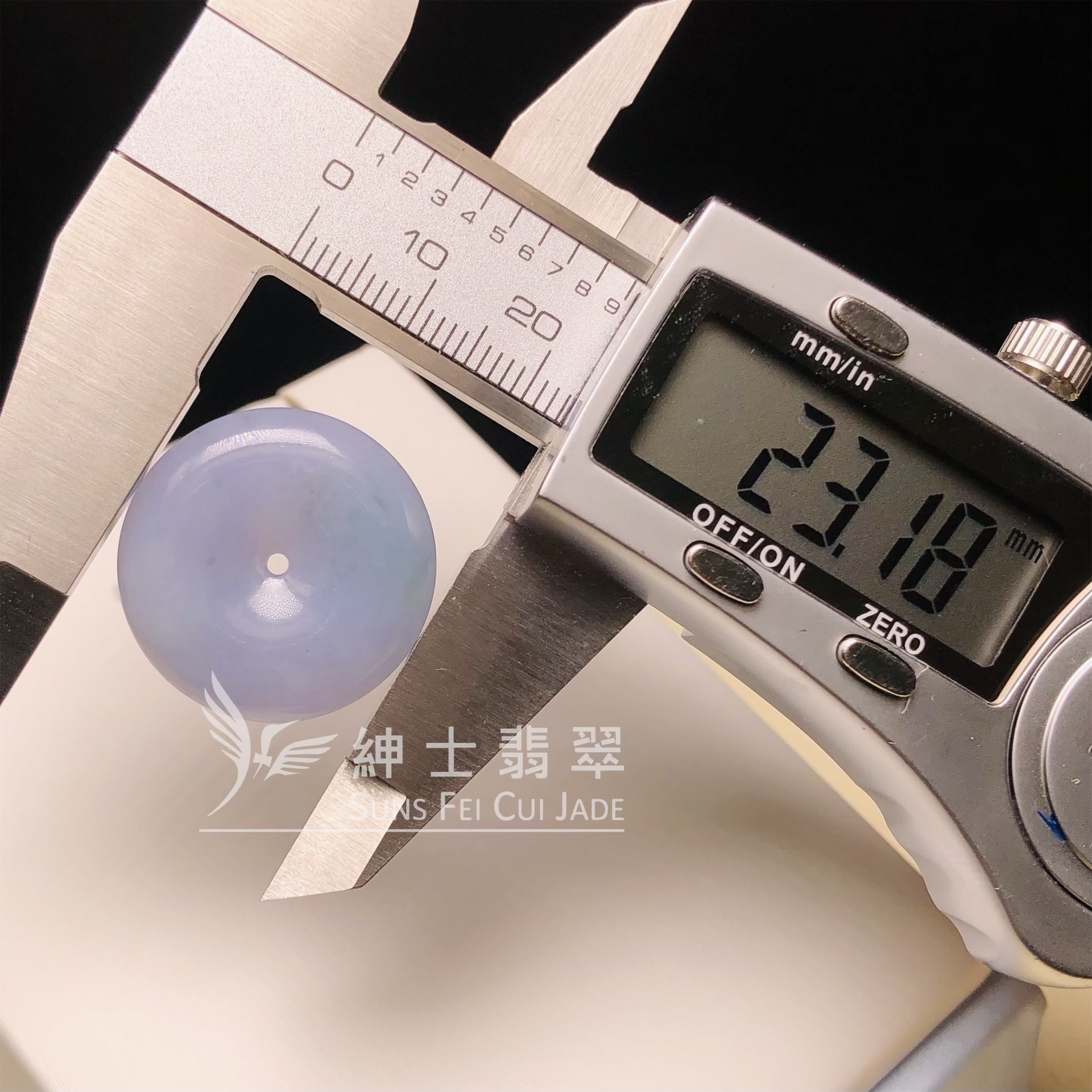 #B08494 🎁茄紫飄花平安扣 #B08494 