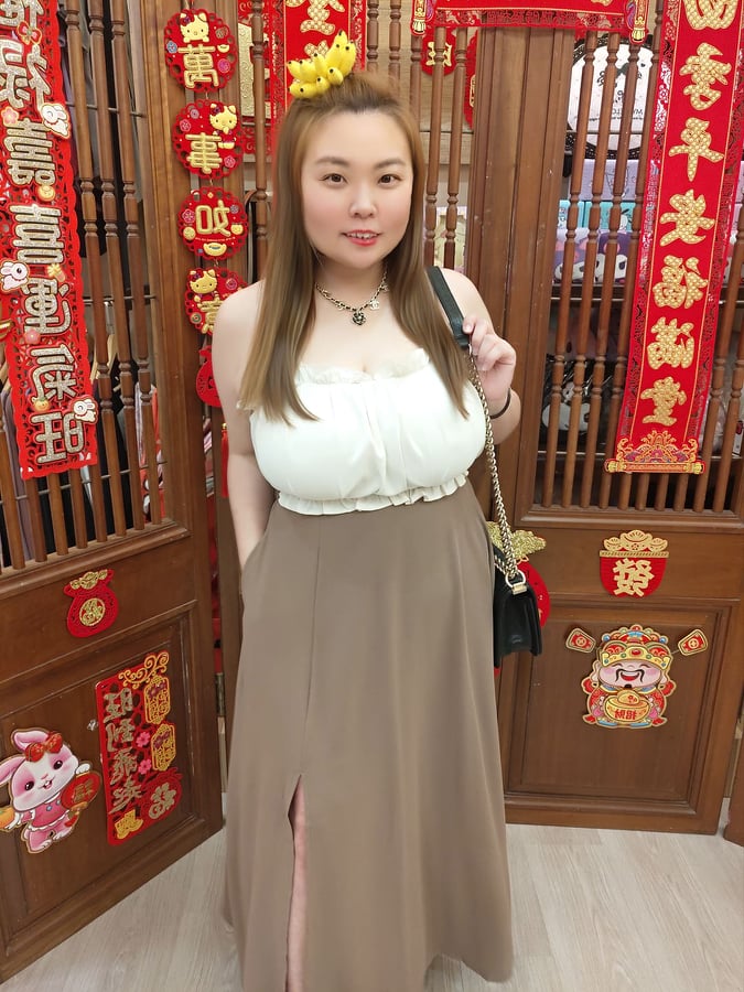 TW#5183 优雅吊带开叉连衣裙