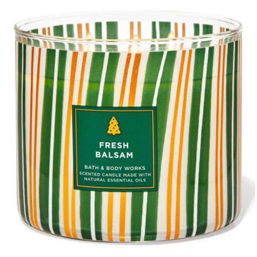 bath and body works balsam candle