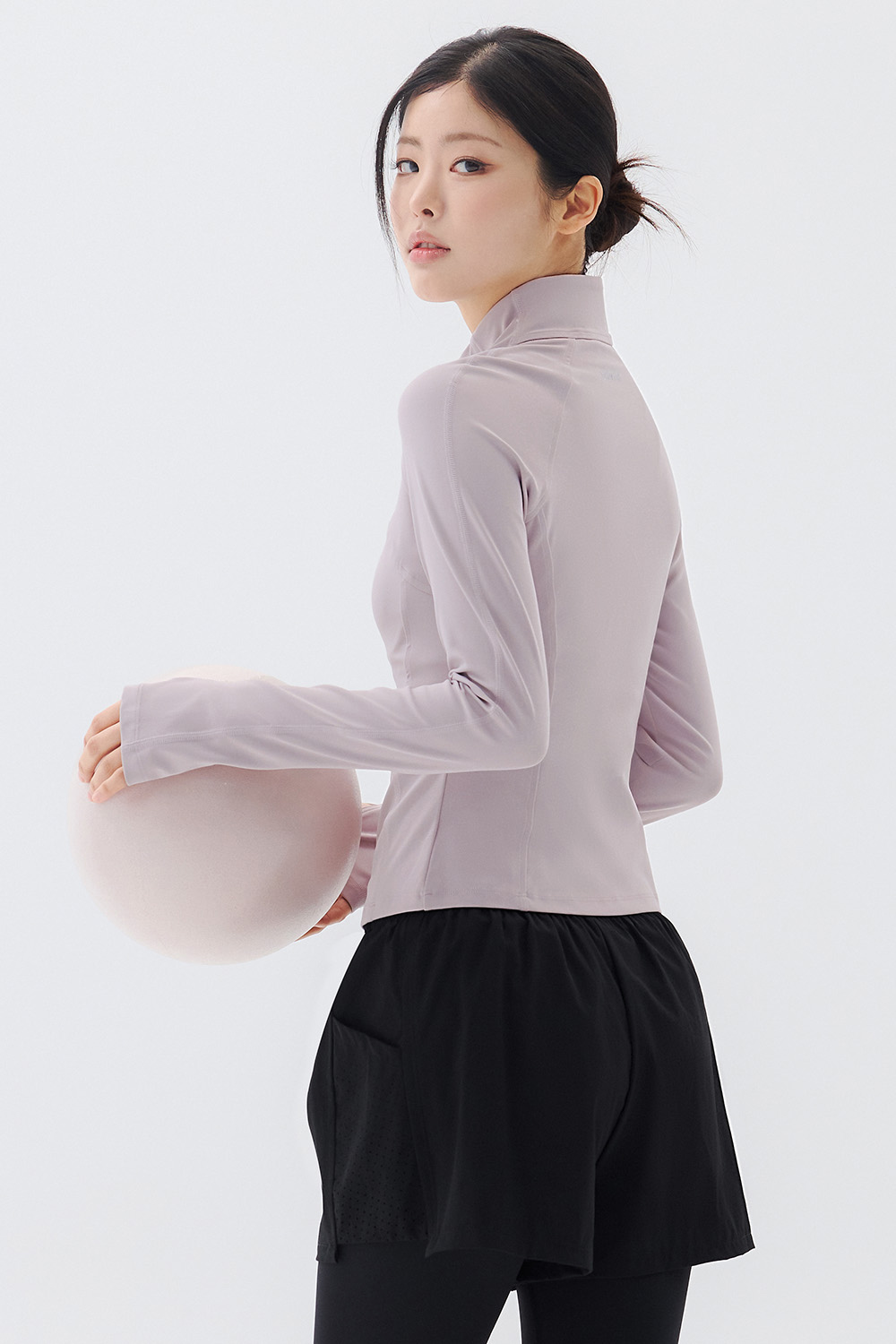 預購_Slim Half-Neck Softie Zip up