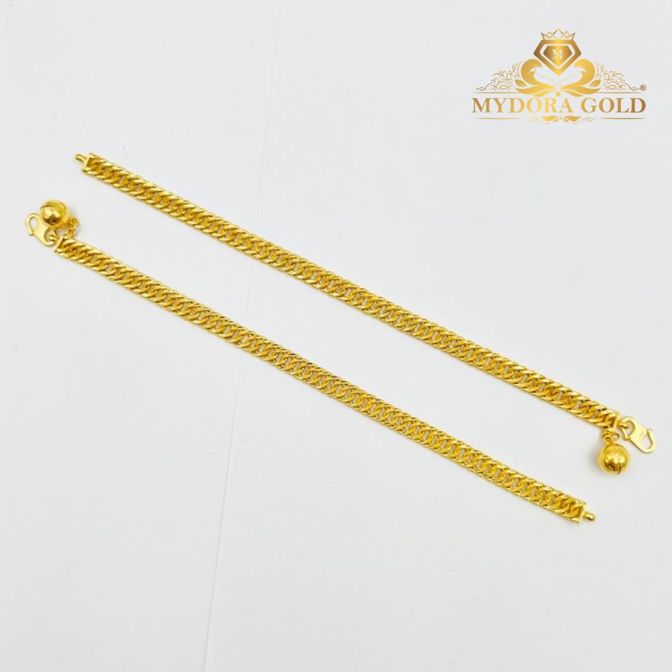 MYDORA Rantai Tangan Kait 2 Budak + Loceng | EMAS 916/22k