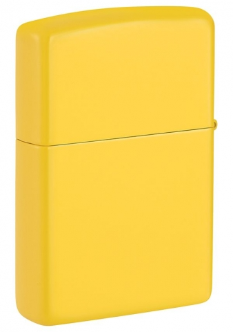 美國製造 | Zippo指定經銷商 Zippo 46019 向日葵啞打火機 – 明亮黃啞光色 (經典夏天光茫) Sunflower Matte Lighter – Vibrant Yellow Matte Finish