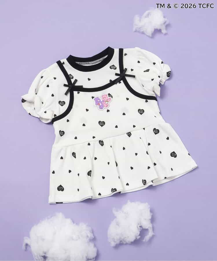 🇯🇵預訂 日本直送🇯🇵Apres les cours x Care Bears系列三色人物貼花吊帶短袖層疊上衣