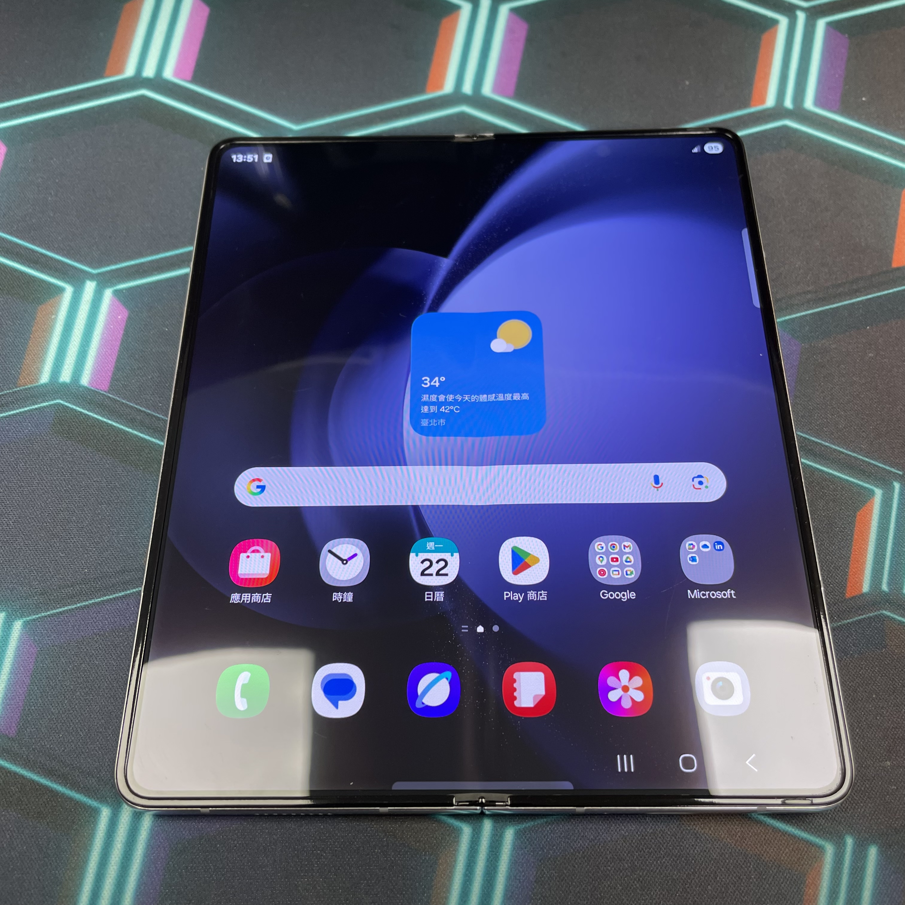 *5837B Galaxy Z Fold 5 超靚機 12+256GB 藍色 blue