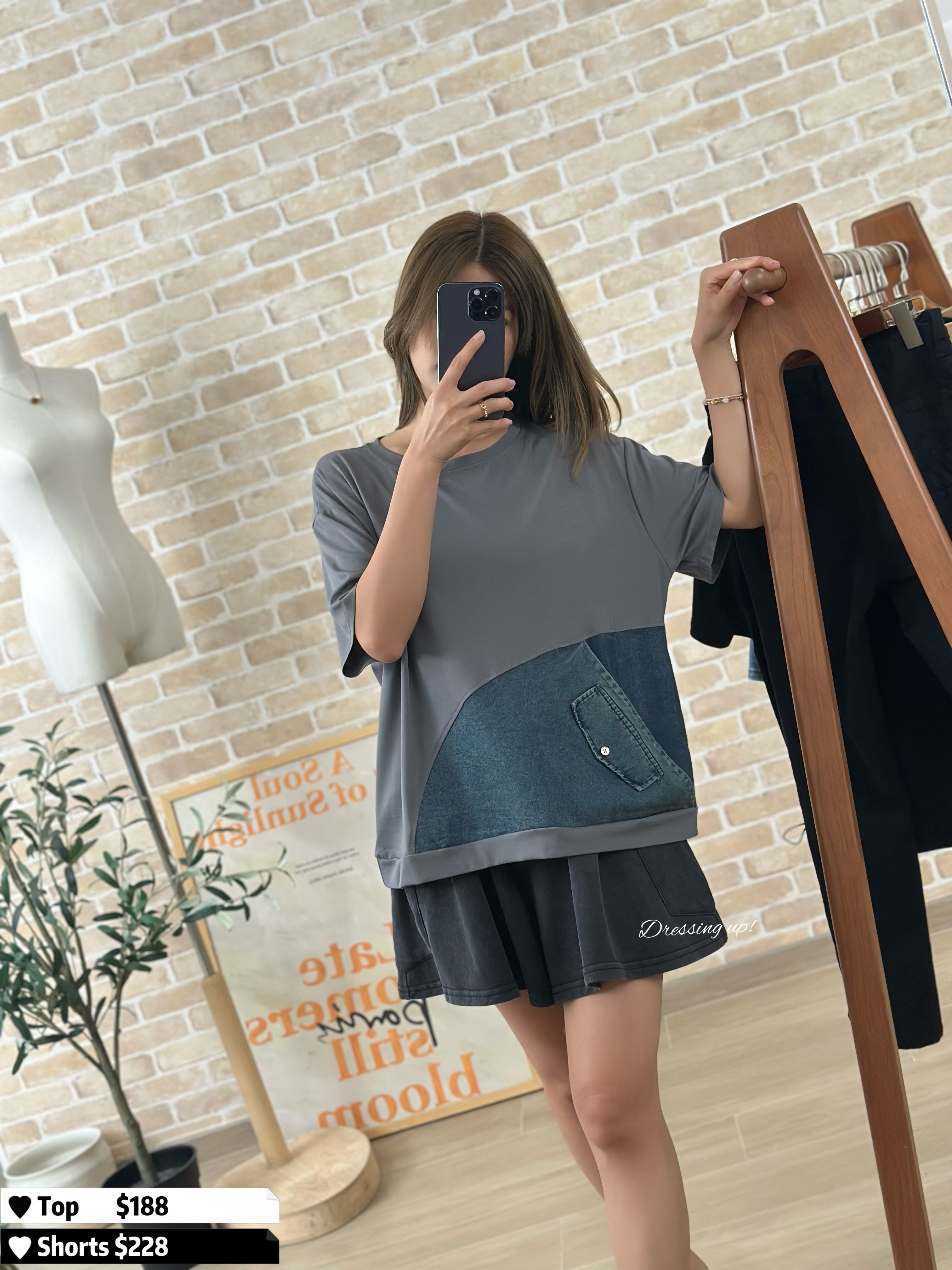 有型有款｜牛仔袋軟棉上衣