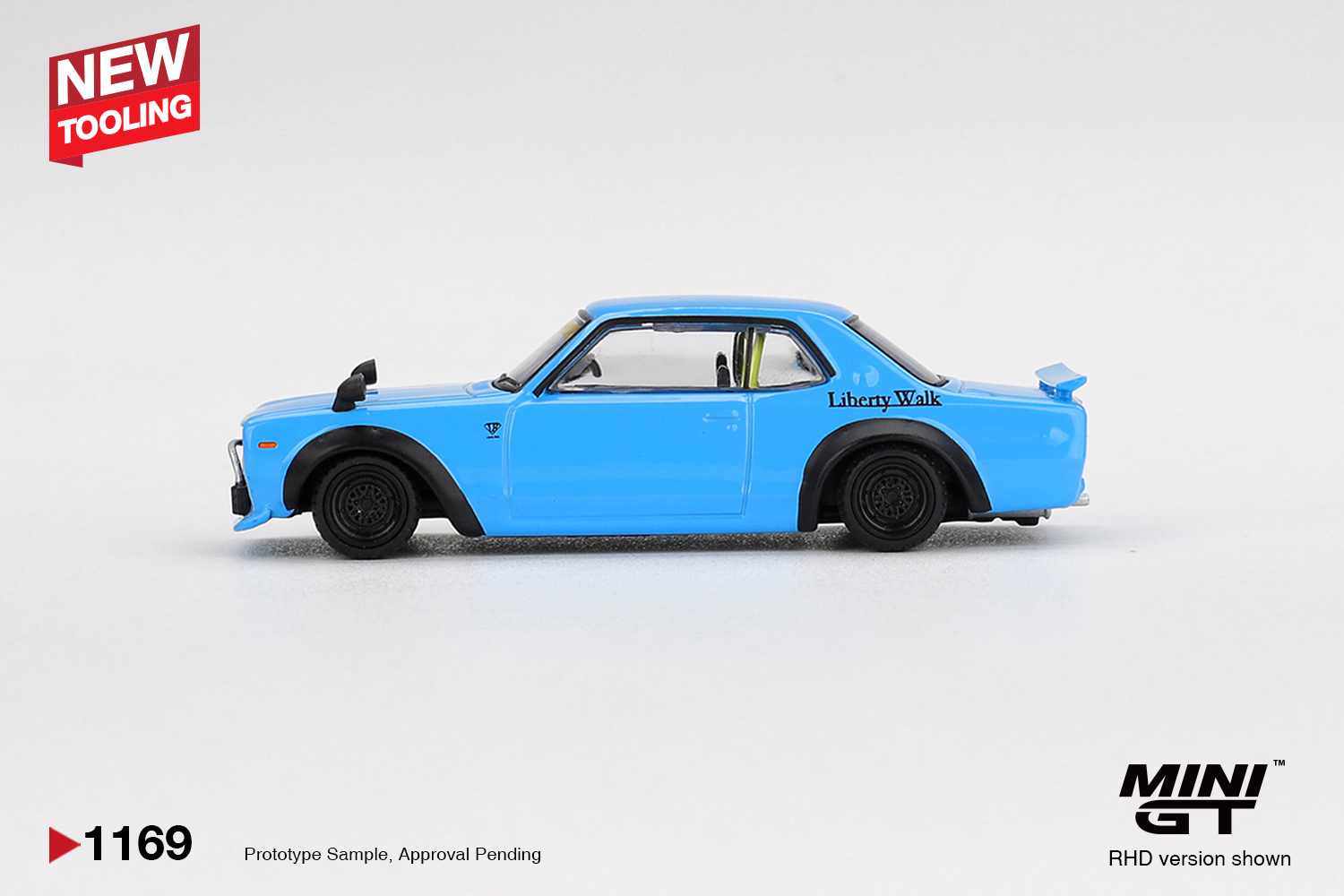 Mini GT 1/64 Nissan LB★Works HAKOSUKA Baby Blue - MGT01169-BL