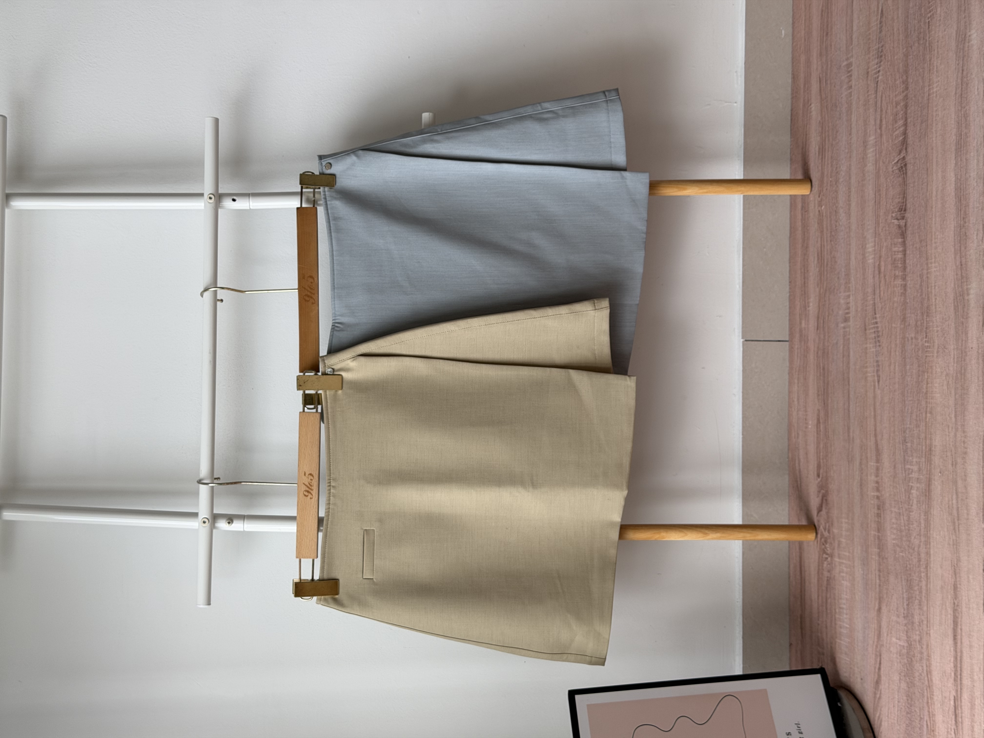 S2050 A Line Skort - Khaki & Blue