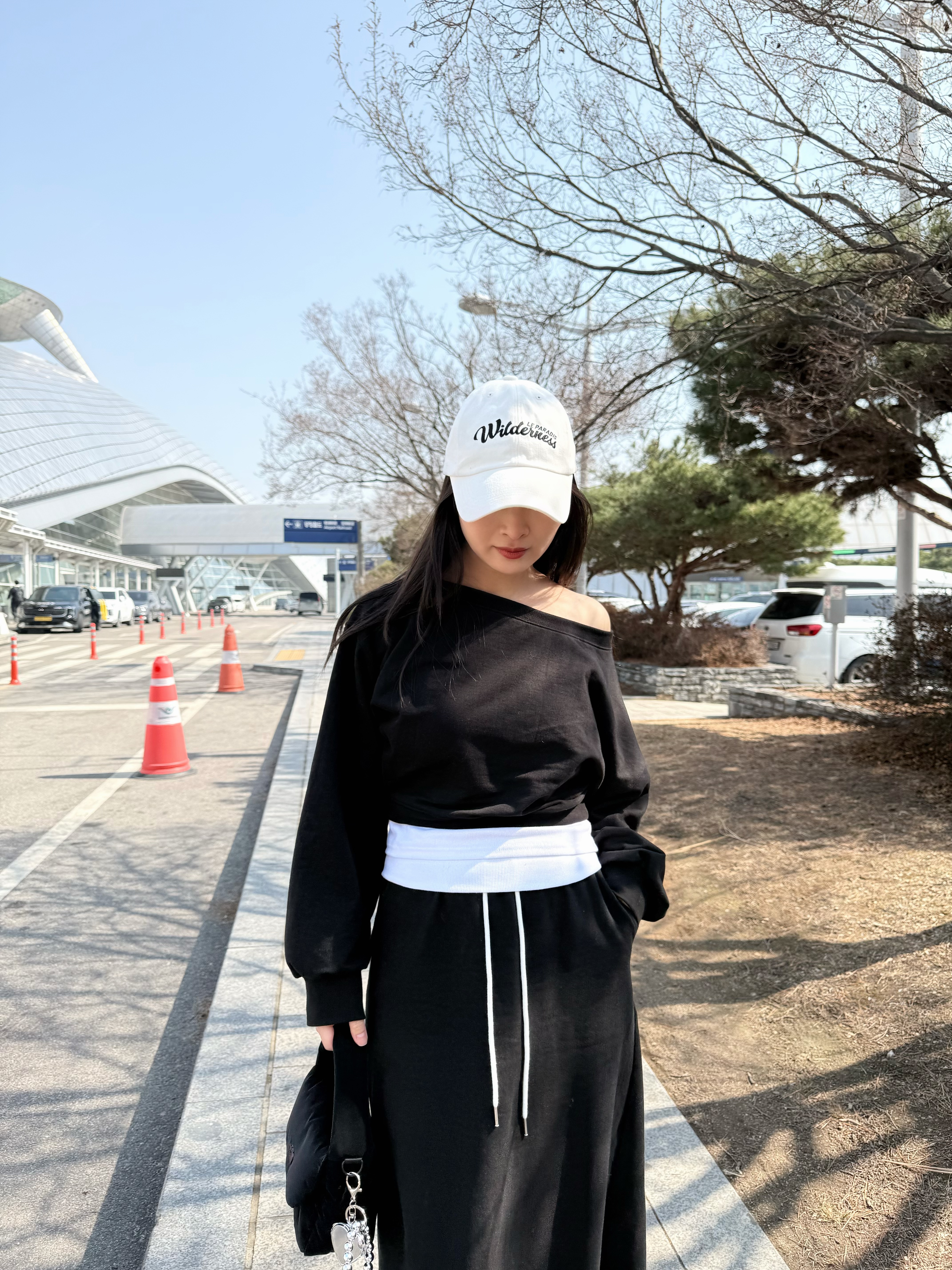 J84 拼色露膊+裙Set