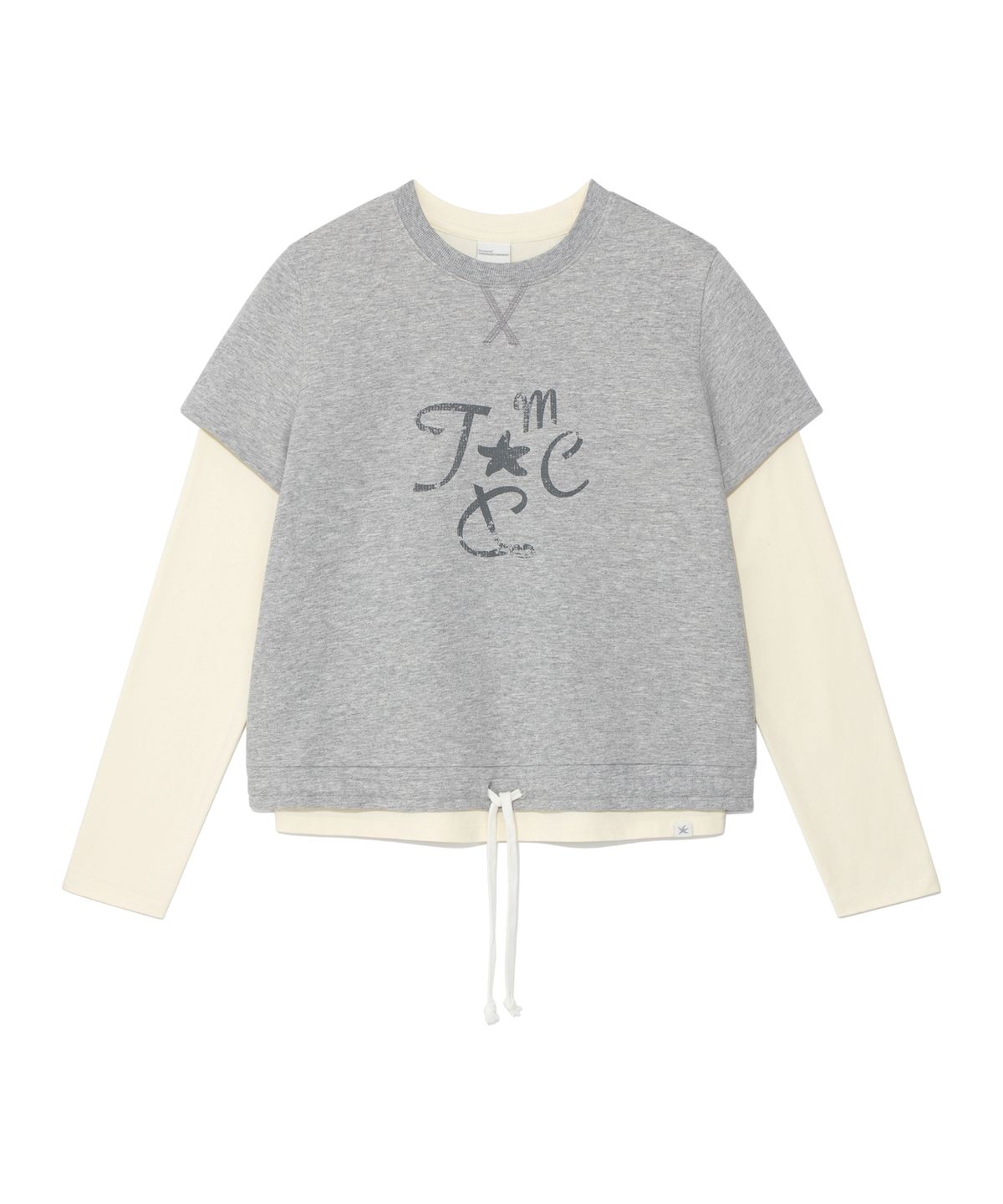 🇰🇷訂購｜thecoldestmoment 26SS｜(w) TCM crack string layered long sleeve 2色 