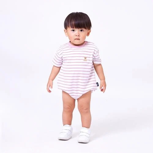 Polo Baby 短袖連身間條衫 3色可選 70/80cm