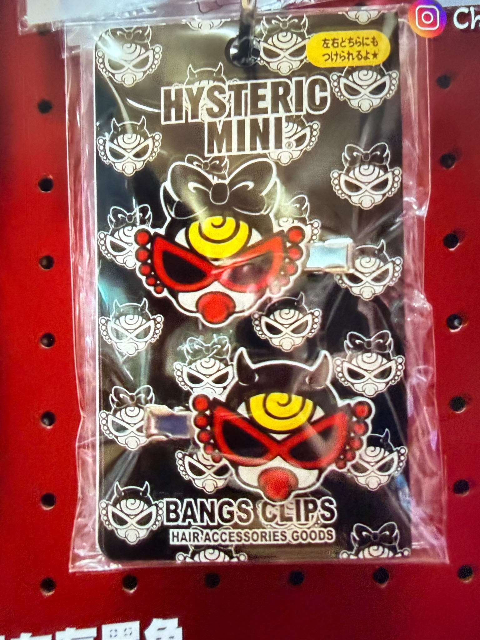 Hysteric mini 髮夾 黑色