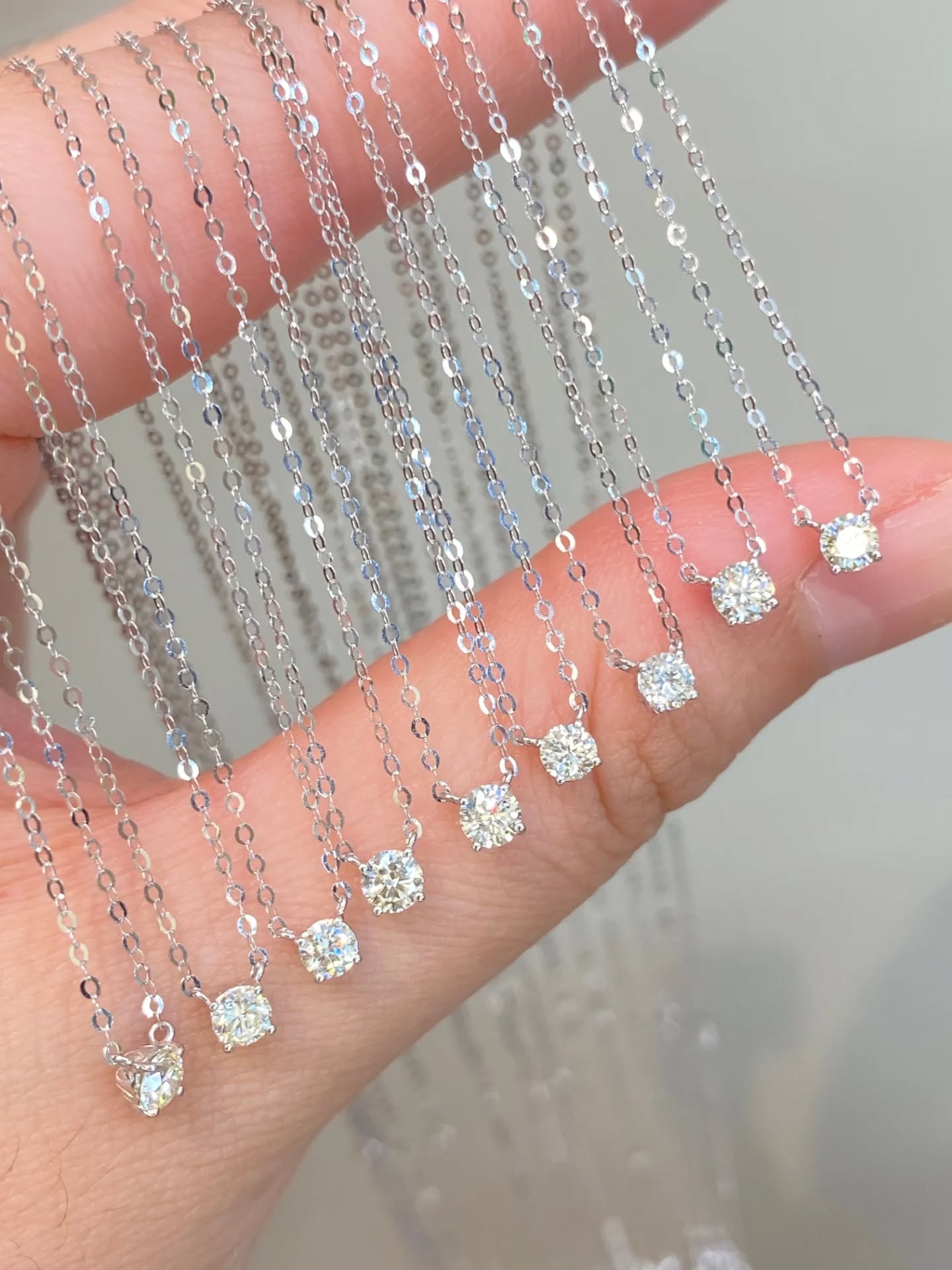 15分爆閃四爪鑽石項鍊 四爪鑲嵌閃耀天然鑽💎  18K鑲嵌天然鑽石💎