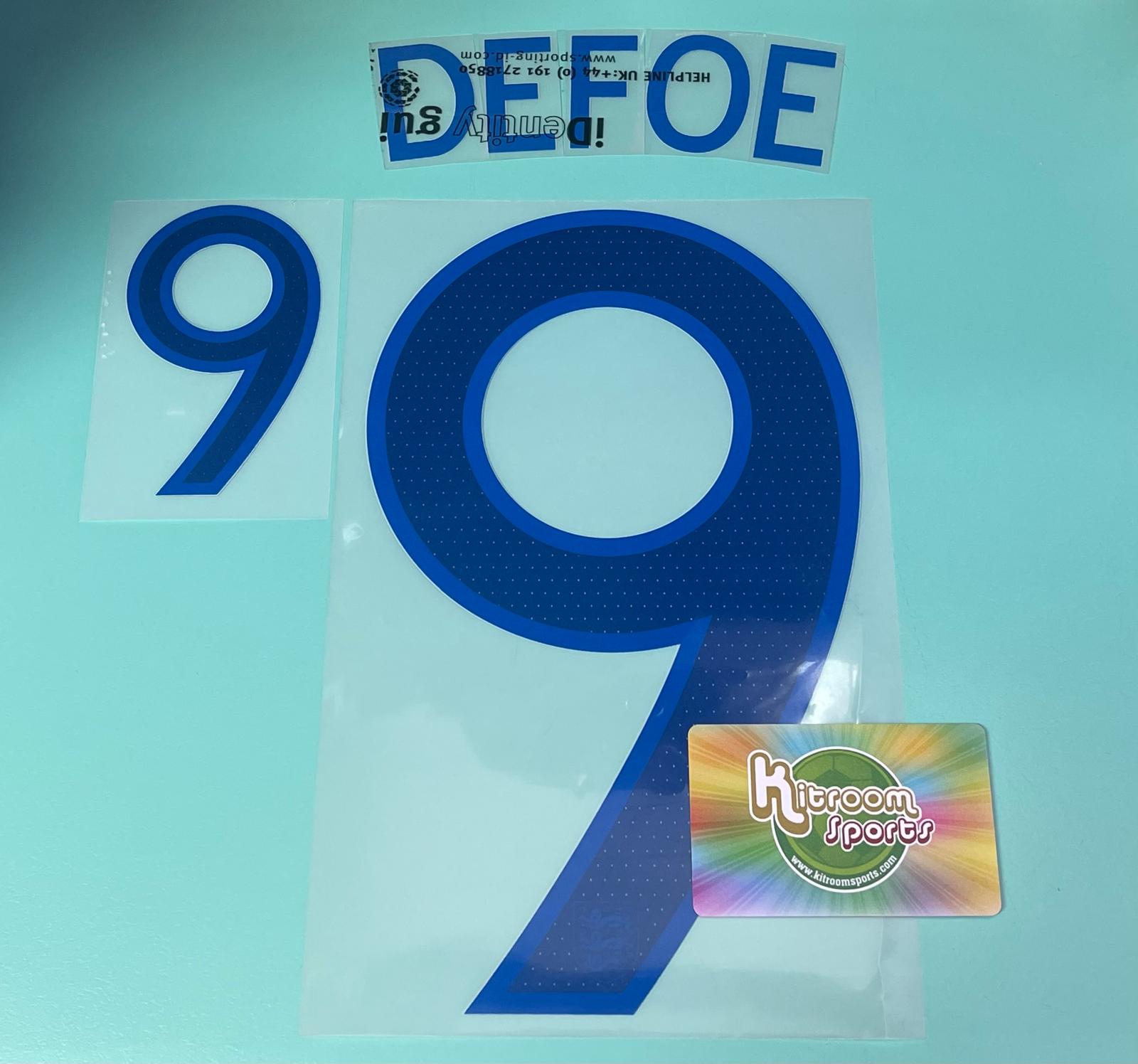 2010 England Away Nameset #9 DEFOE