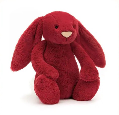 【英國】JellyCat Bashful Luxe Bunny Scarlett 51cm