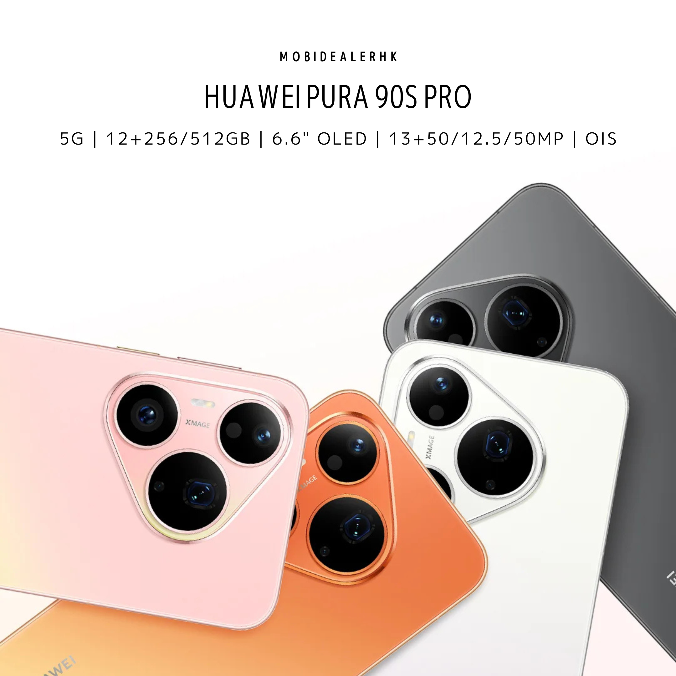Huawei Pura 90s Pro | 華為 Pura 90s Pro | 5G | 智能手機 | 12+256/512Gb | 6.6" OLED | 13+50/12.5/50MP | OIS