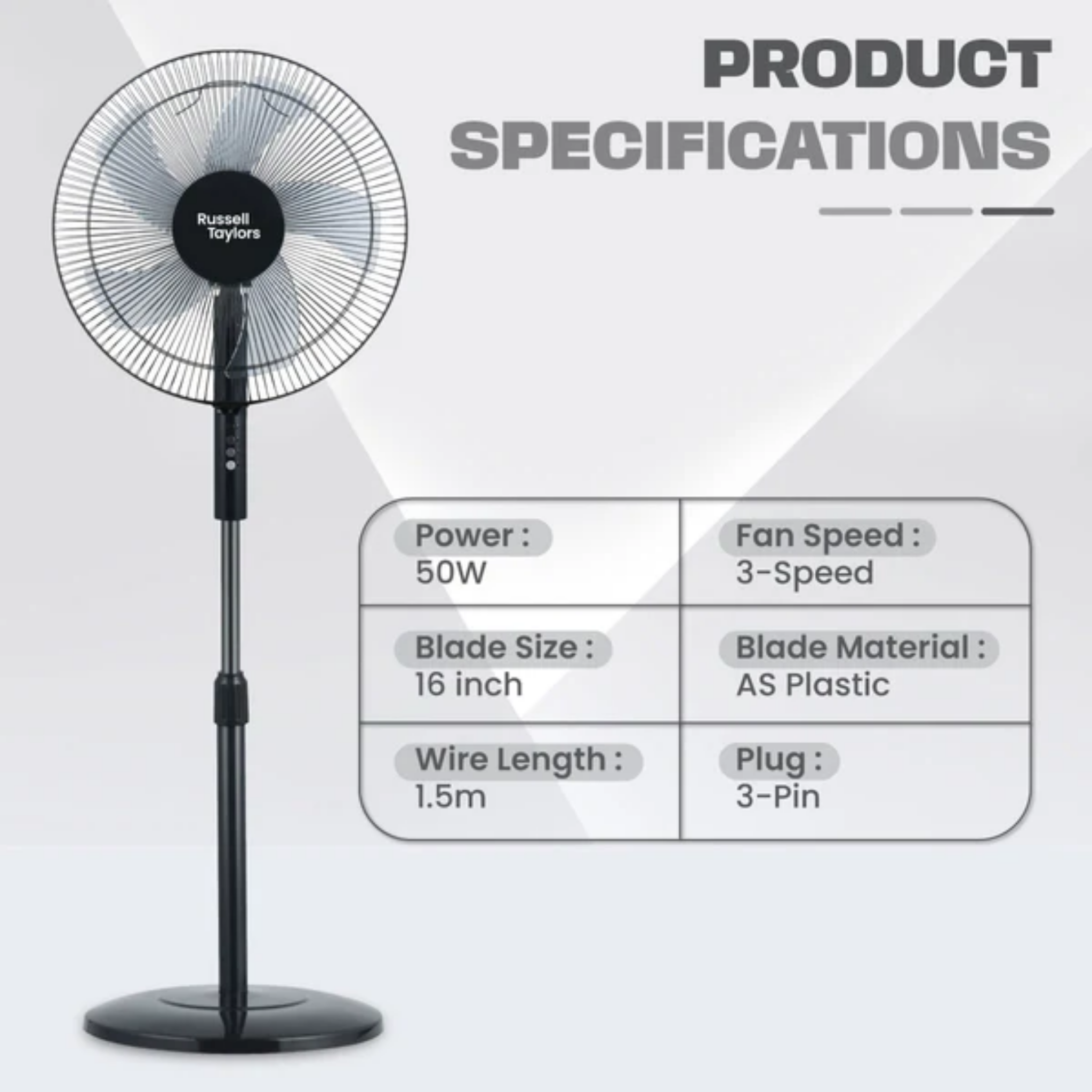 Russell Taylors 16" Stand Fan (SF5)
