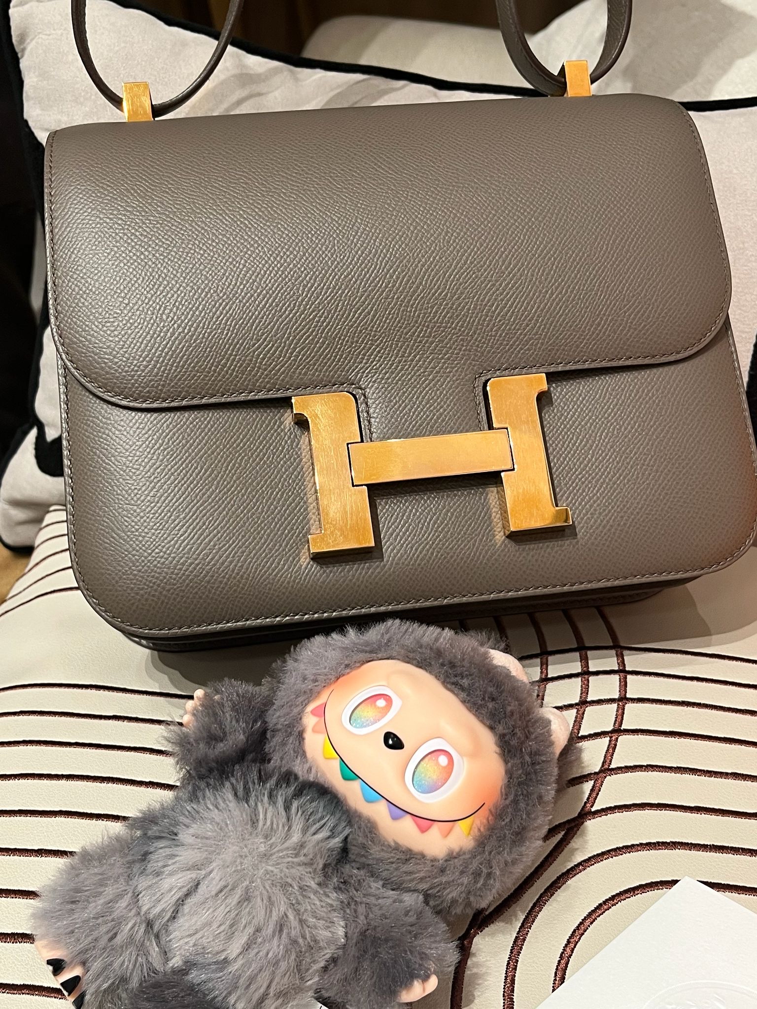 Hermes constance 24,STAMP D,ETAIN,100%Authentic, 98% new  ✅專門店收據✅Dust bag✅Box