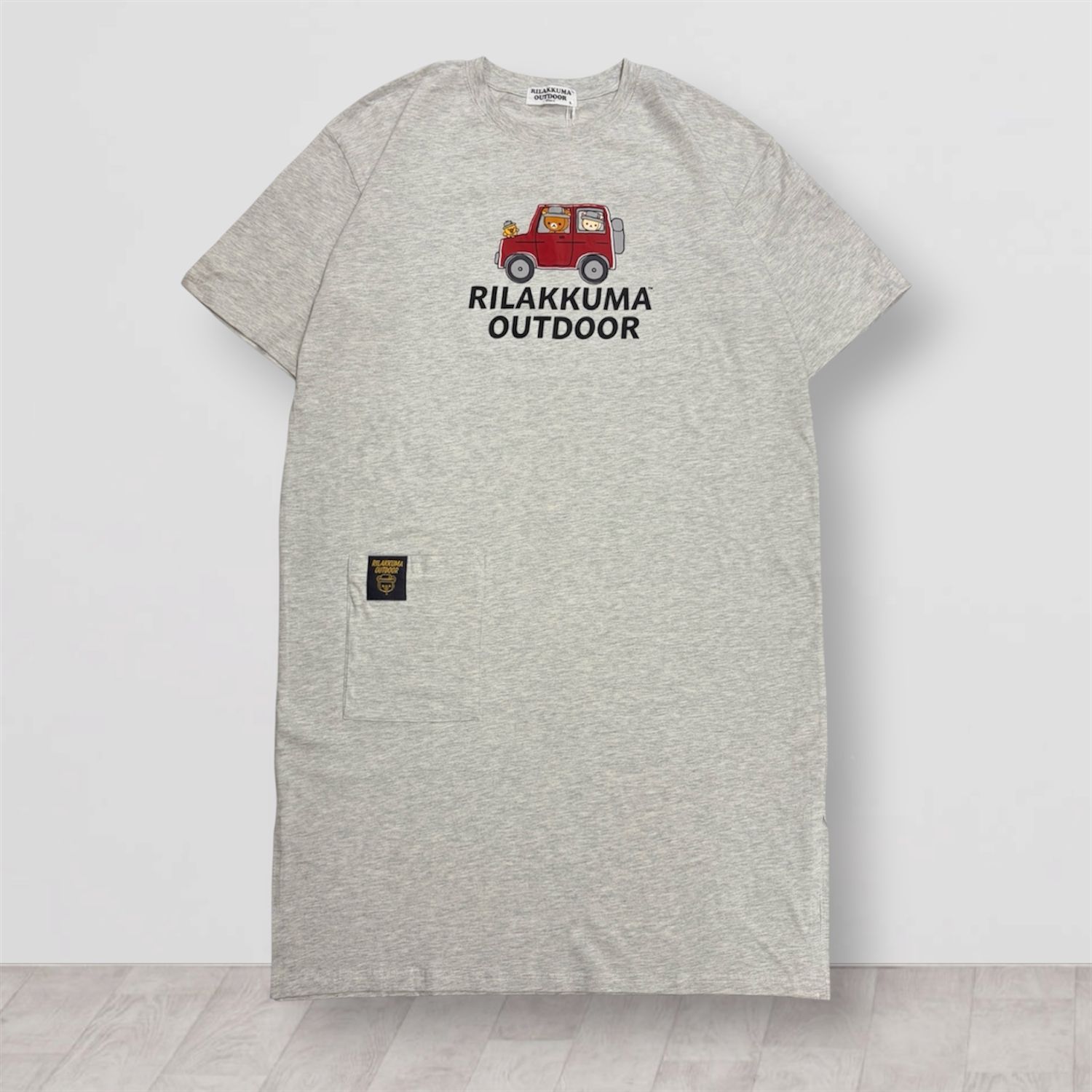 Rilakkuma Outdoor 超寬鬆長版短袖T恤連身裙