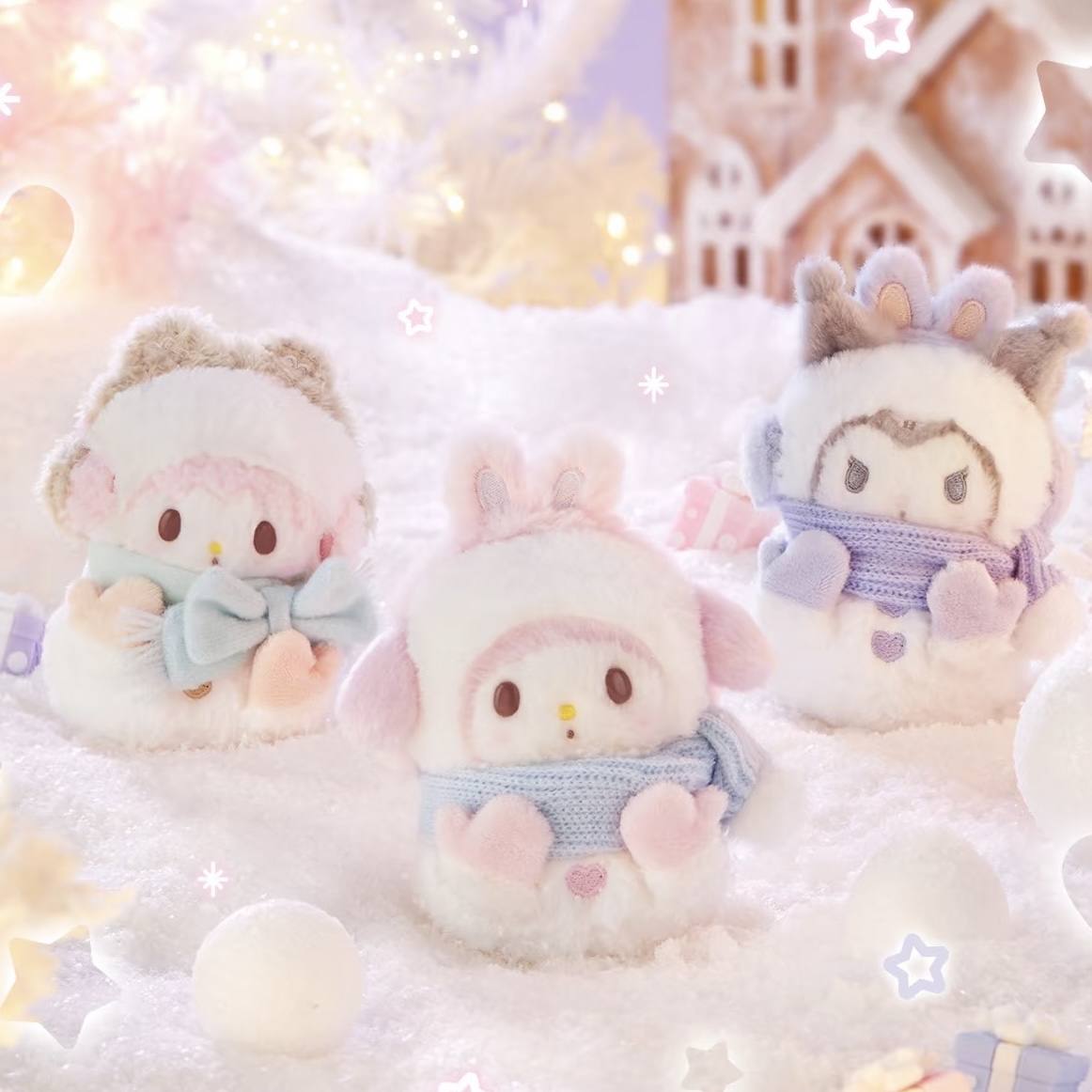 Sanrio堆雪人系列公仔掛飾