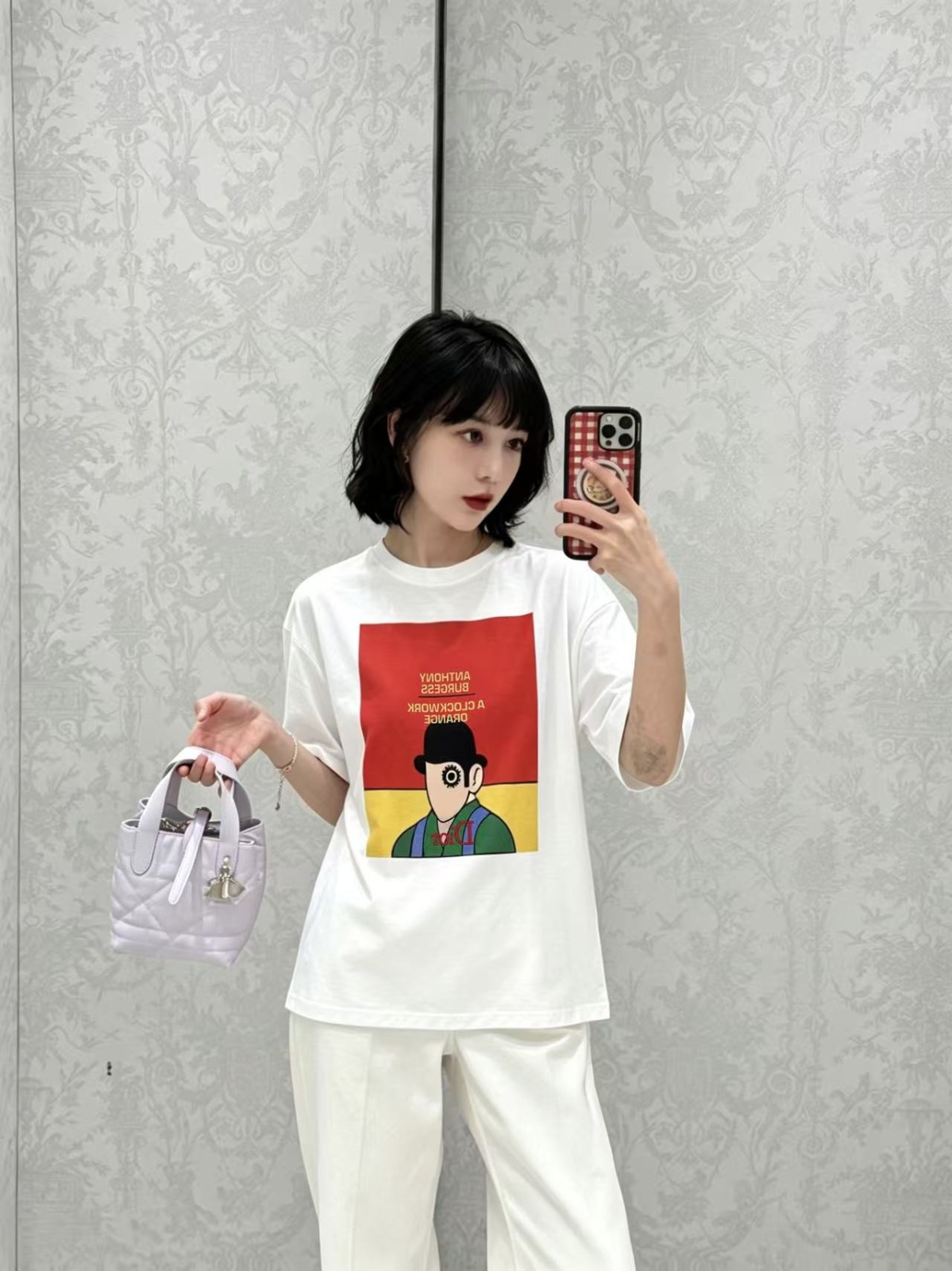 【原單】Dior 書籍封面印花短袖Tee