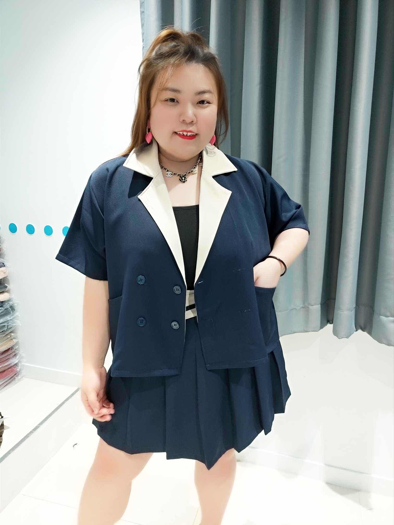 DOC07 大翻领短袖外套