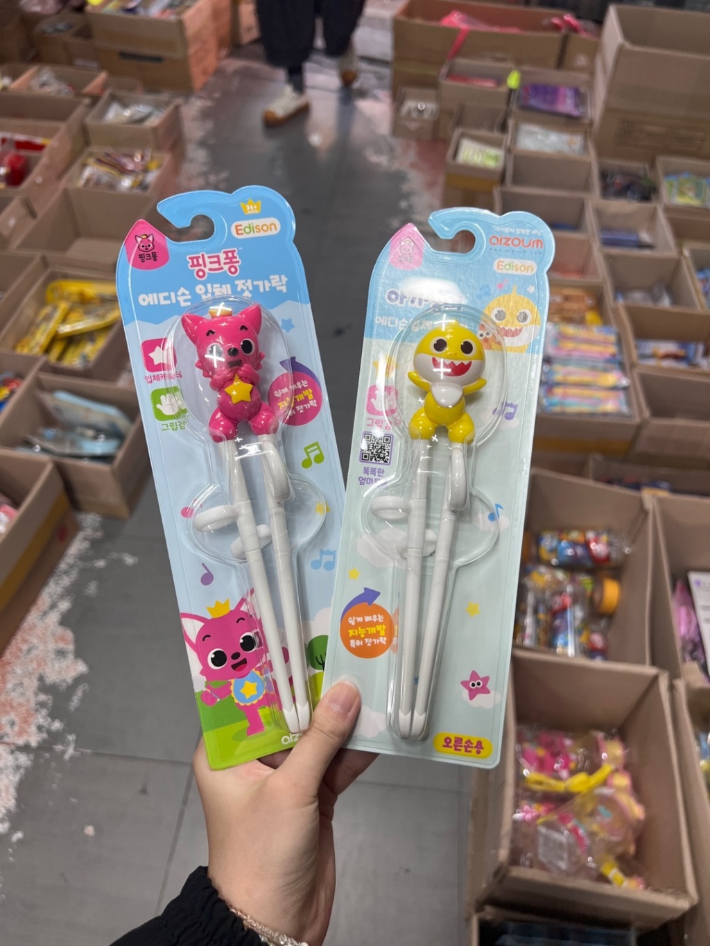 【預訂】韓國直送 Baby Shark / Pink Fong  學習筷子(18cm)