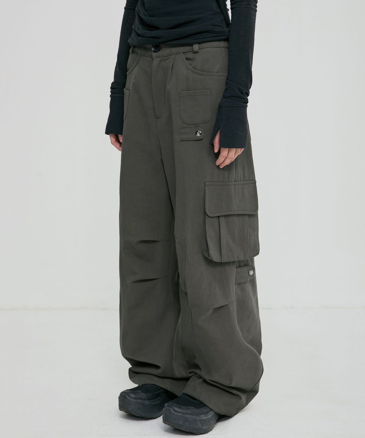 🇰🇷訂購｜FLARE UP 26SS｜Wide Cargo Pants 2色 