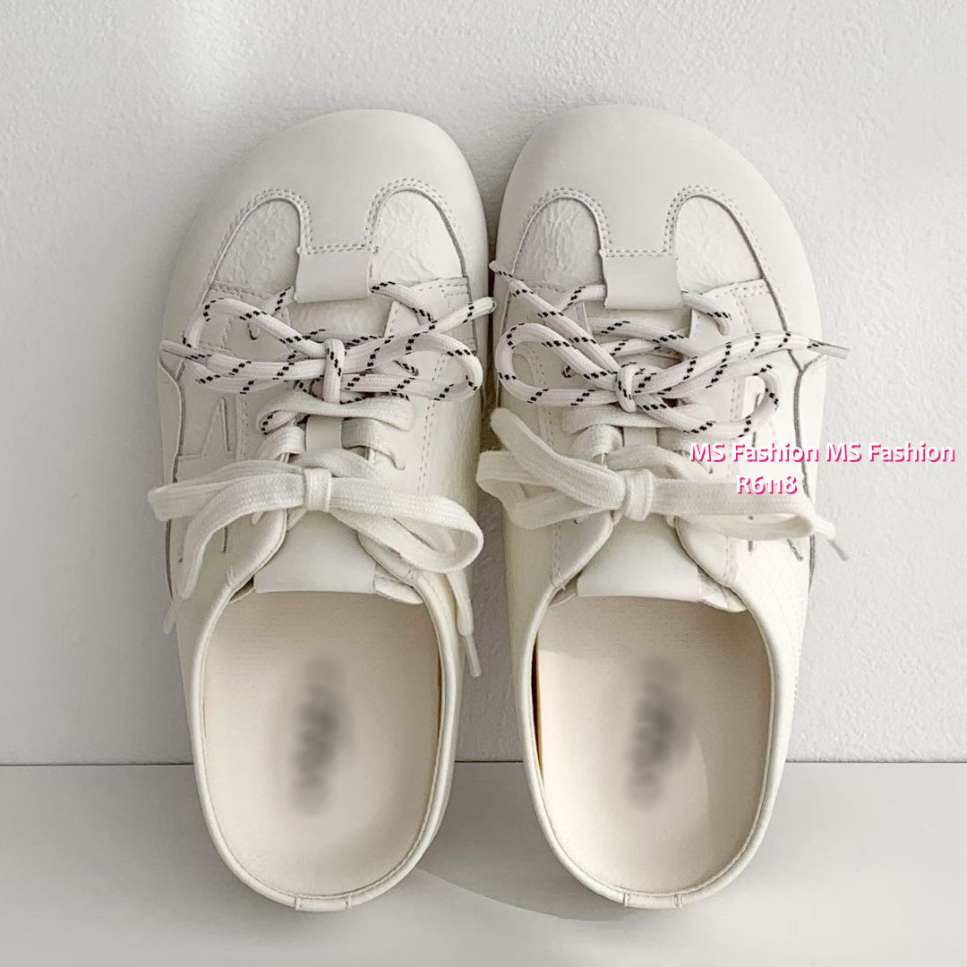 R6118 韓國🇰🇷真皮星星後拖sneakers