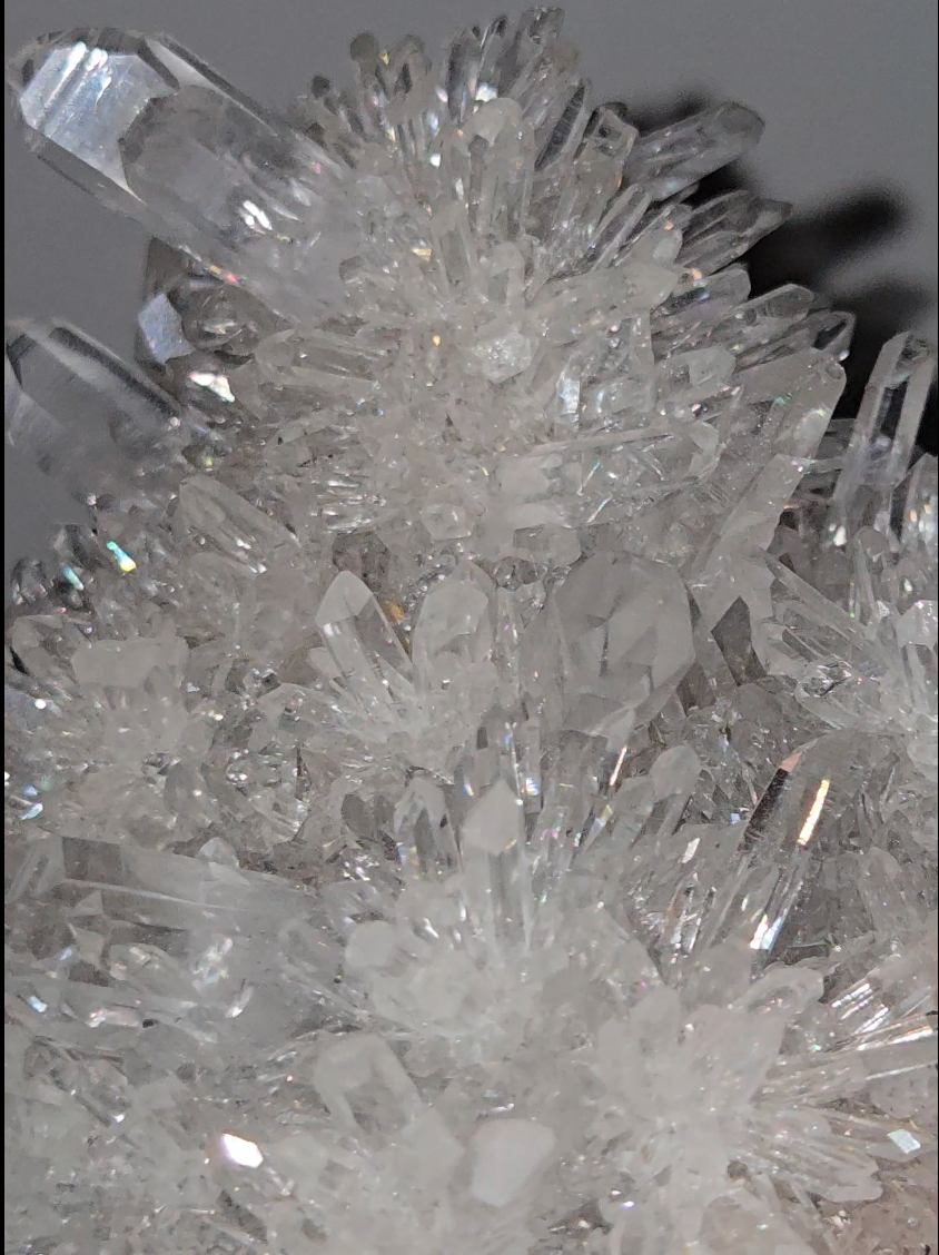 Chrysanthemum needle quartz with rainbows everywhere - CQ161