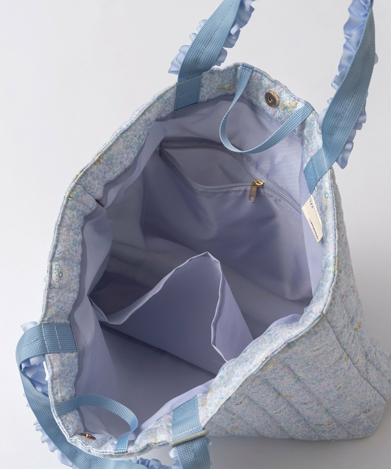 🆕【⭐訂購⭐】🇯🇵日本直送 🌀panpantutu x #Melody / #Cinnamoroll 荷葉邊絲帶手柄 #功課袋🌀 [ELBD-0019][260227]