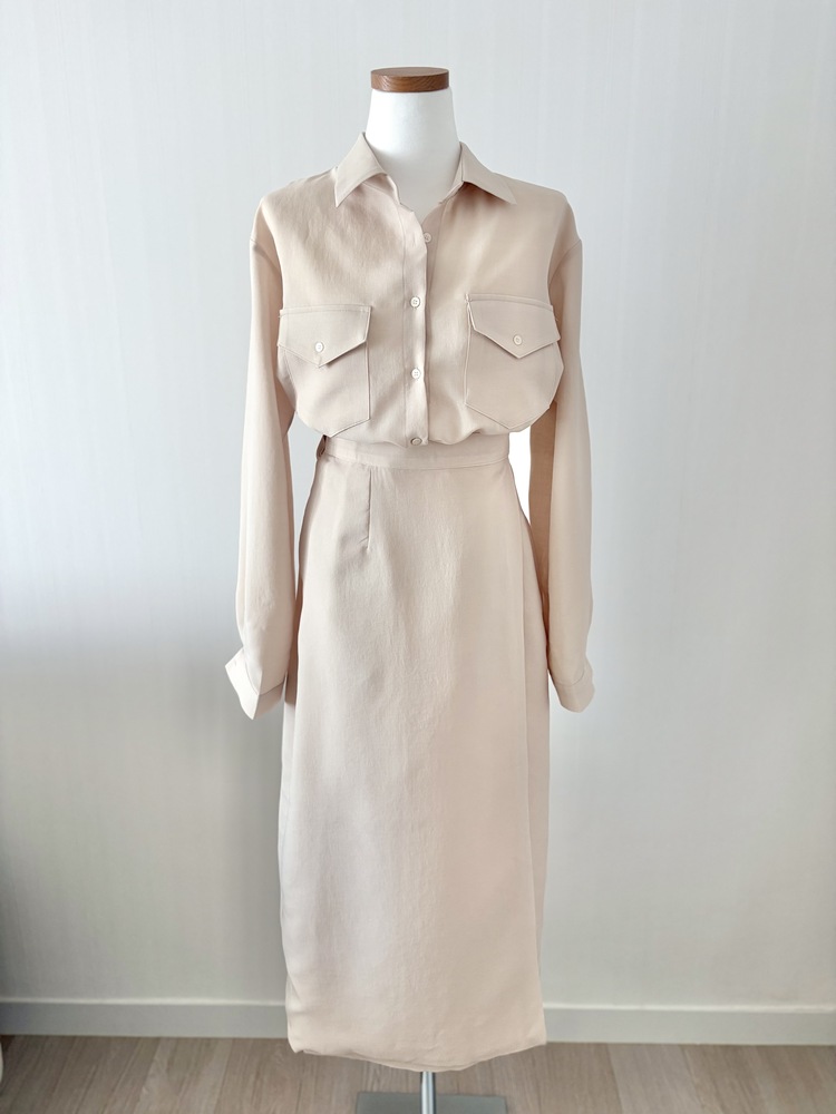 The Colette Wrap Set (Light Beige)
