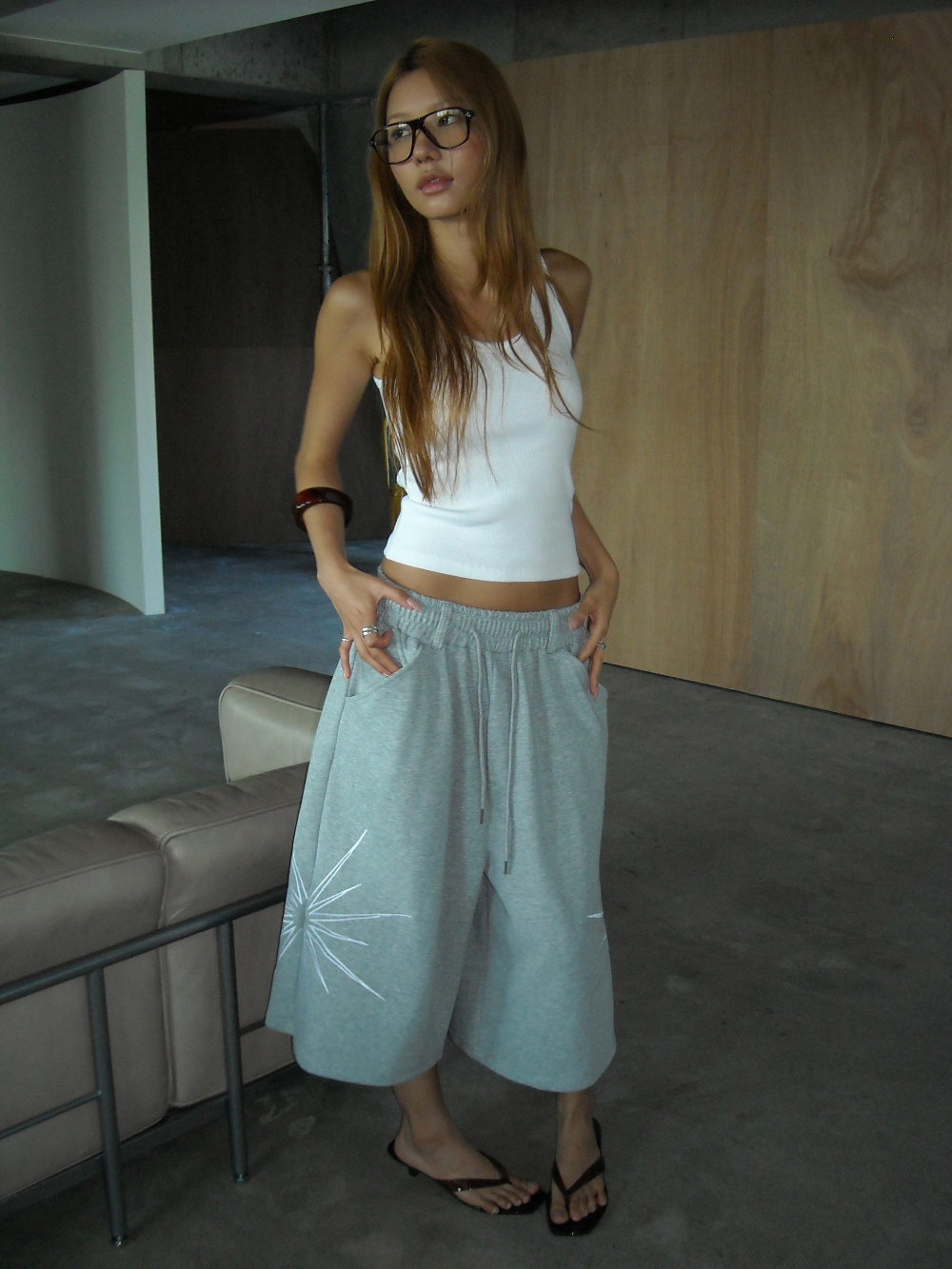Graphic Star Bermuda Shorts