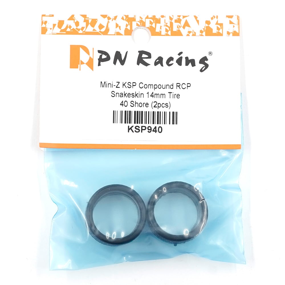 PN Racing KSP Compound RCP Snakeskin 14mm Tire 40 Shore 2 pcs For Mini-Z  KSP940