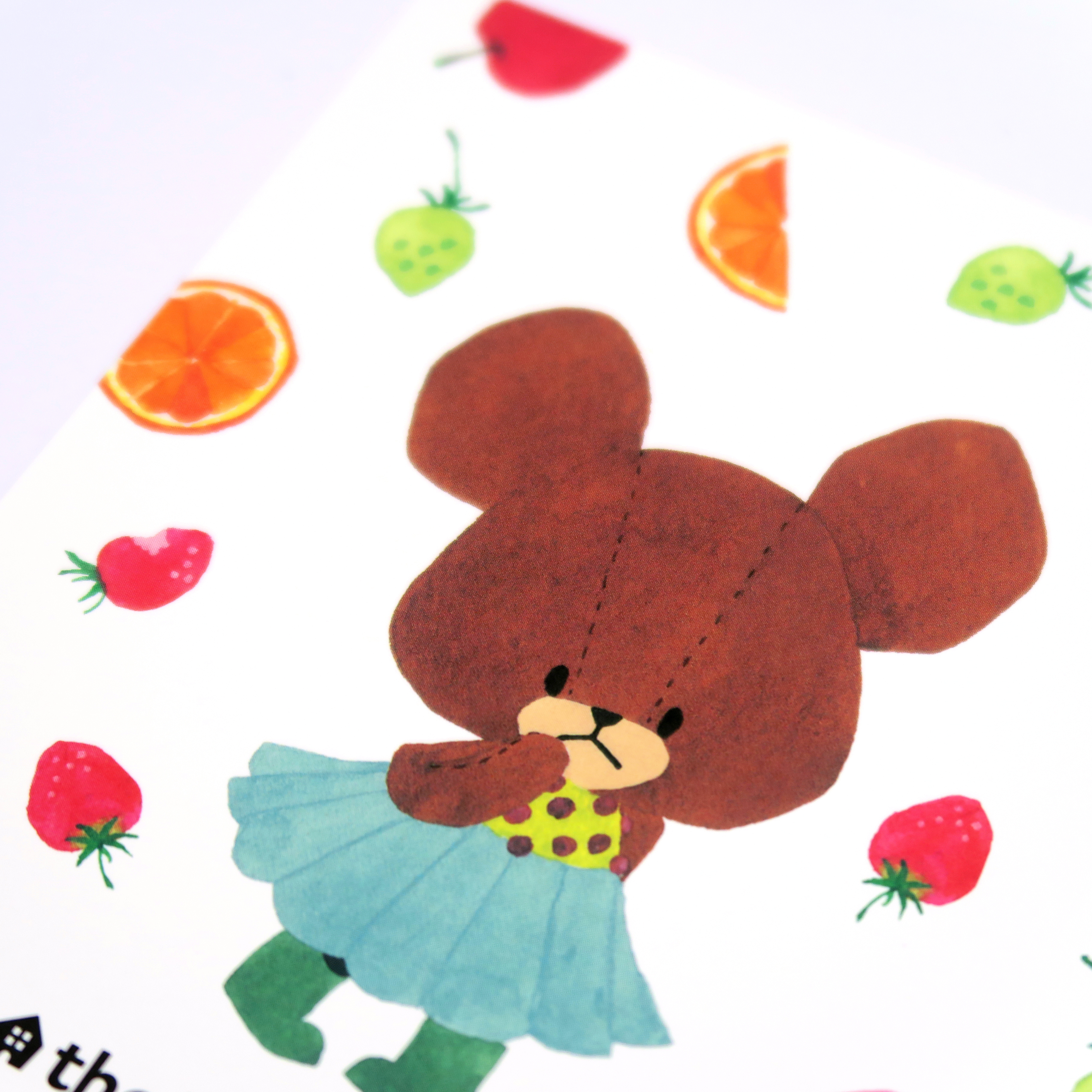 The Bears' School - 明信片 (白色水果圖案款)