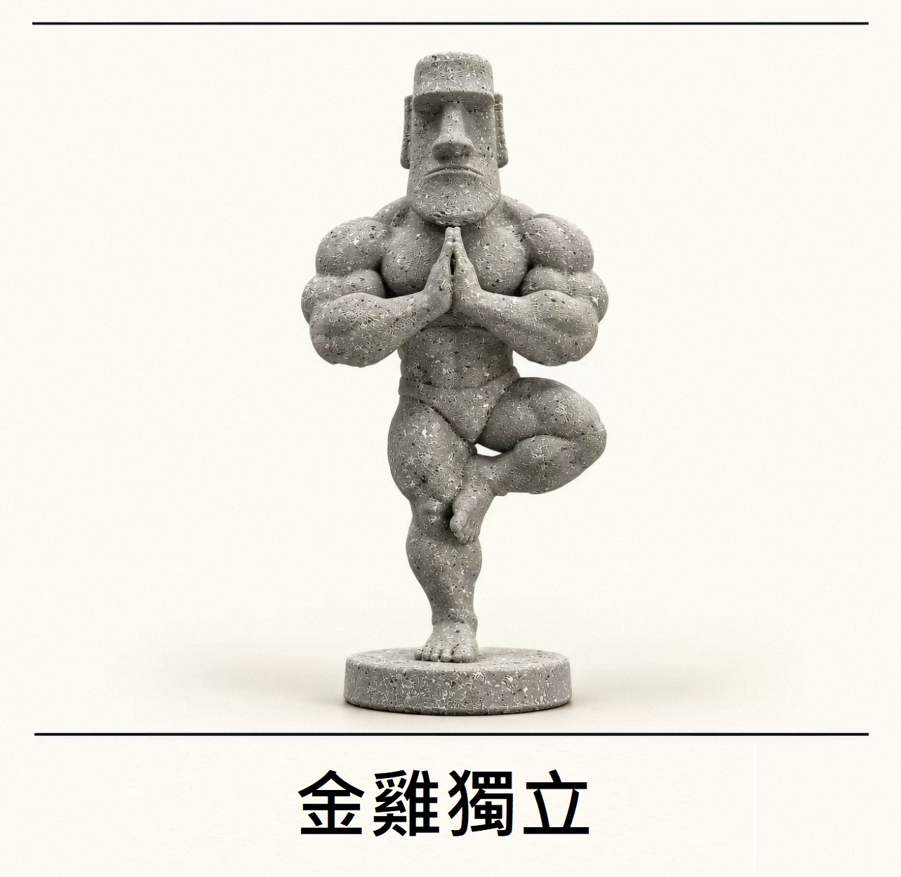 猛男摩艾軍團，無聲激勵你的每一處肌肉